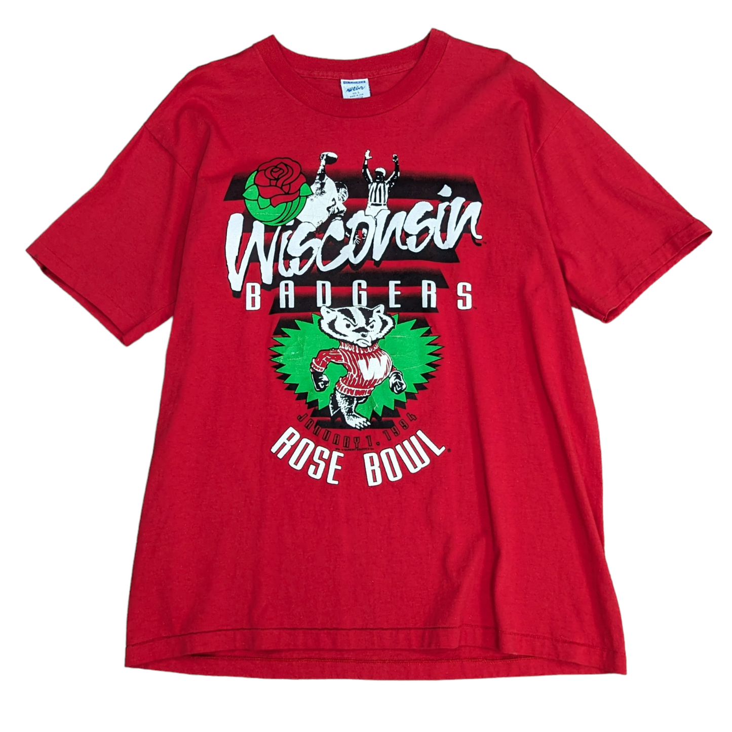 90s Badgers Single Stitch T-Shirt Size L