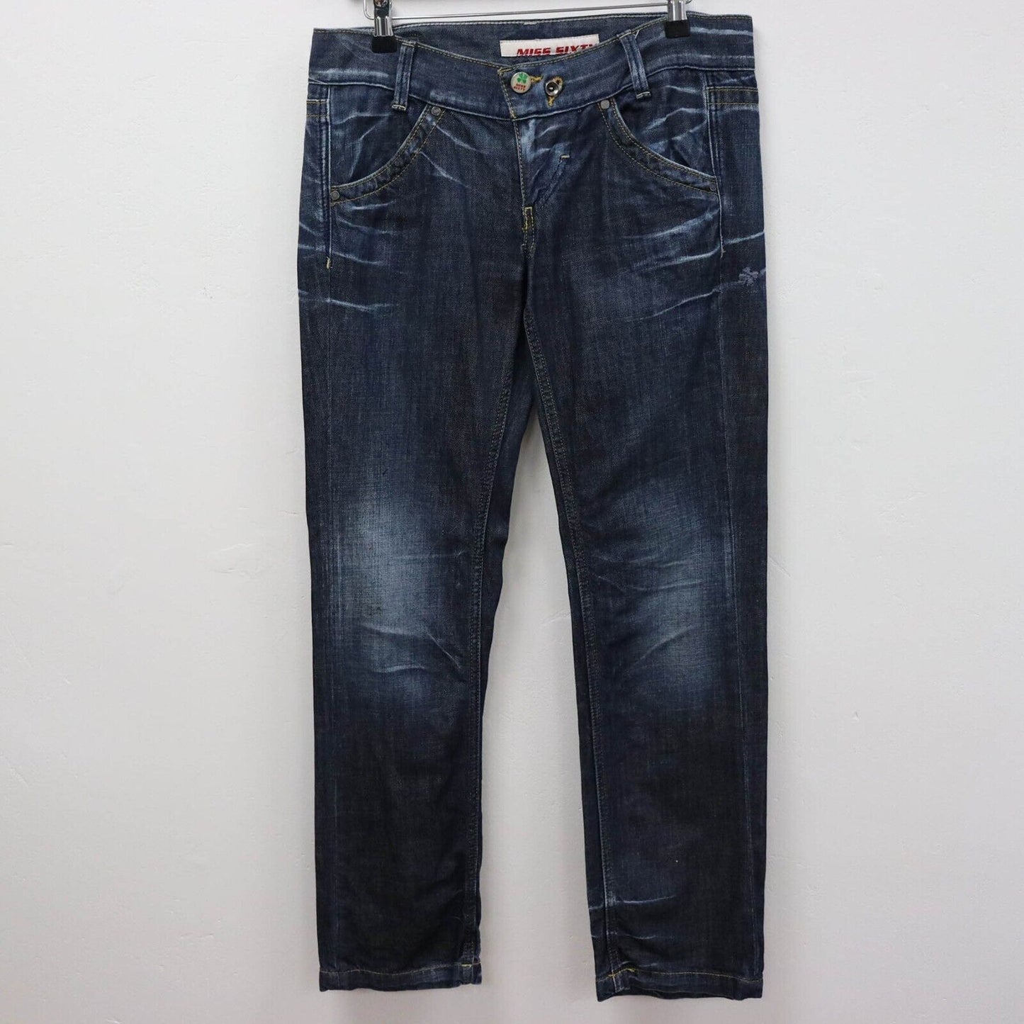 Y2K Miss Sixty Straight Leg Jeans Size UK 14 W33 L31
