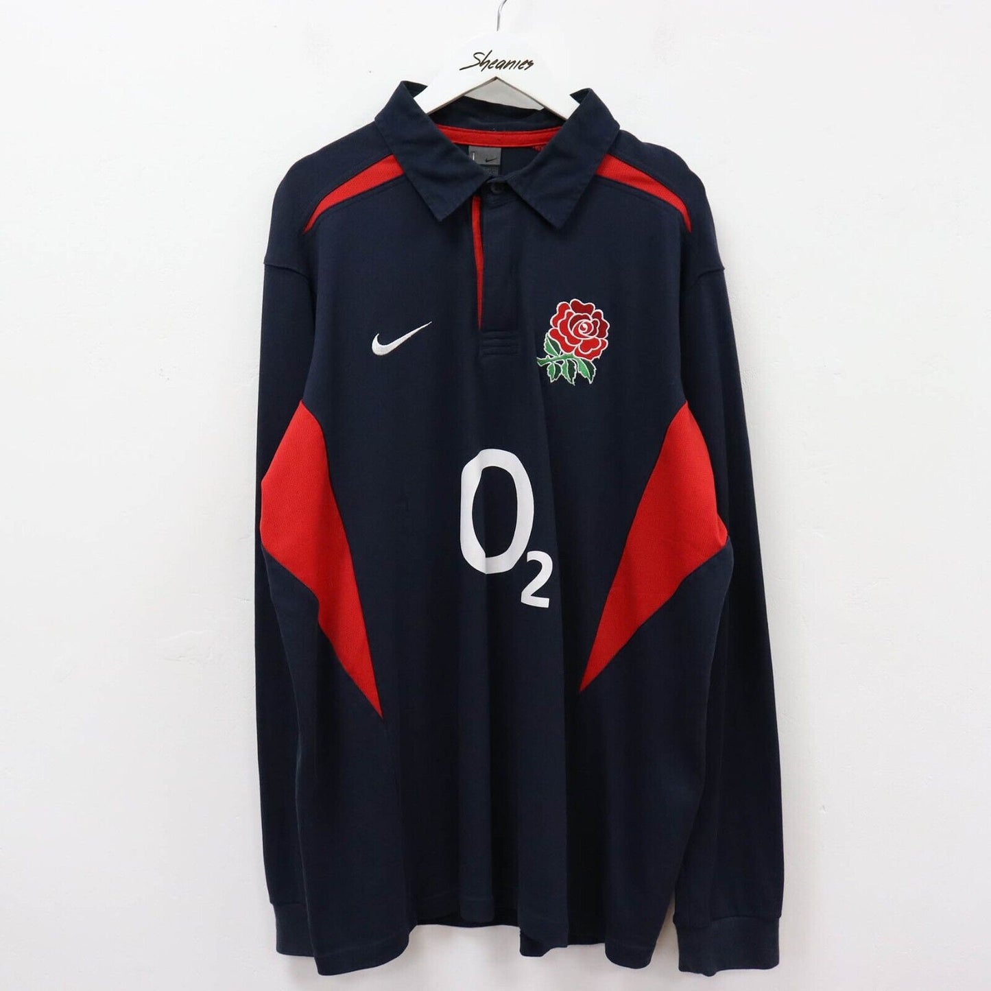 00s Nike England Rugby Shirt Size XL