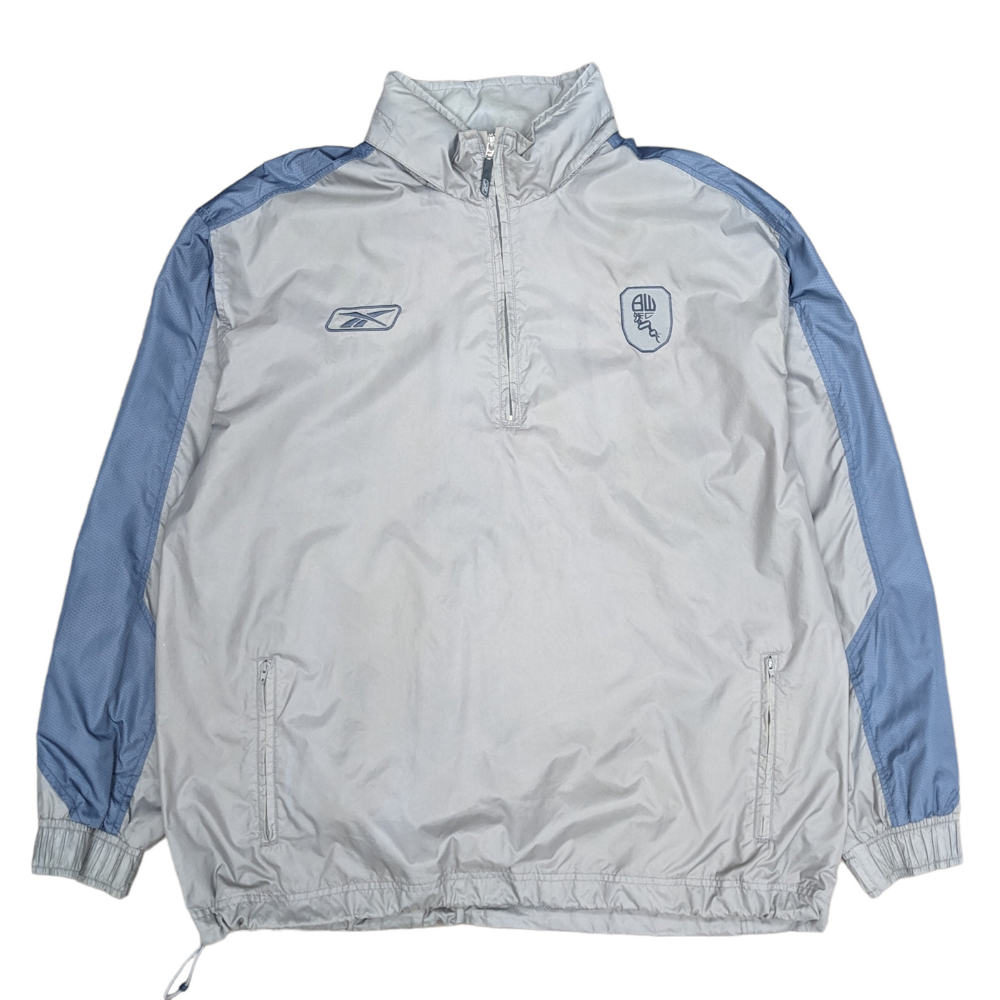 00s Reebok 1/4 Zip Windbreaker Size XL
