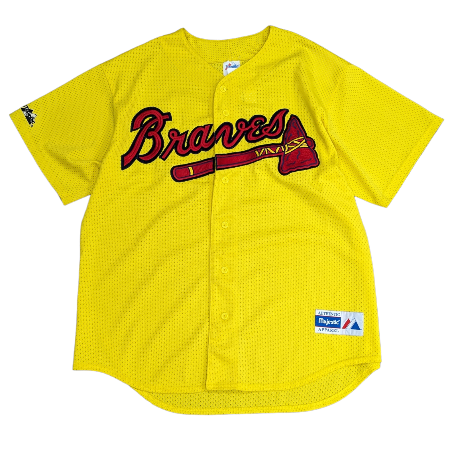 yellow atlanta braves jersey