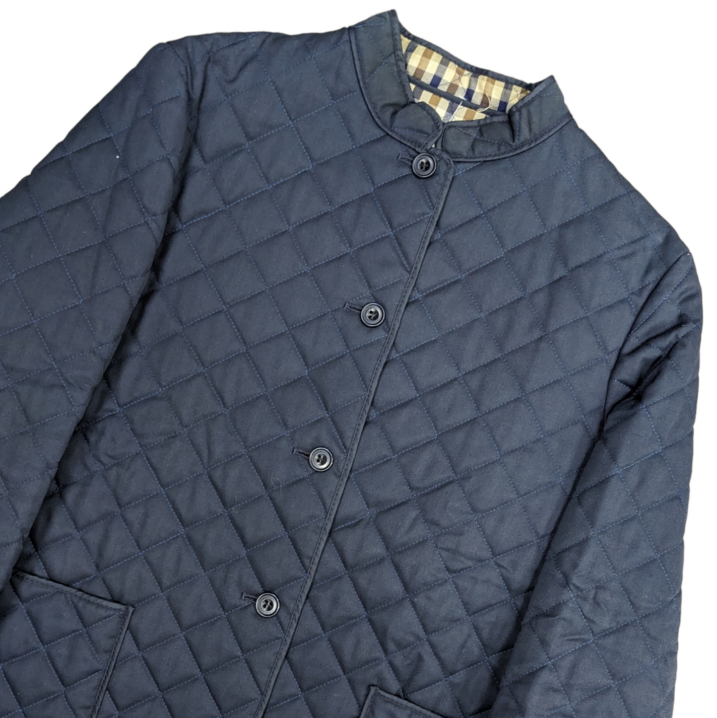 80s Aquascutum Quilted Jacket Size S