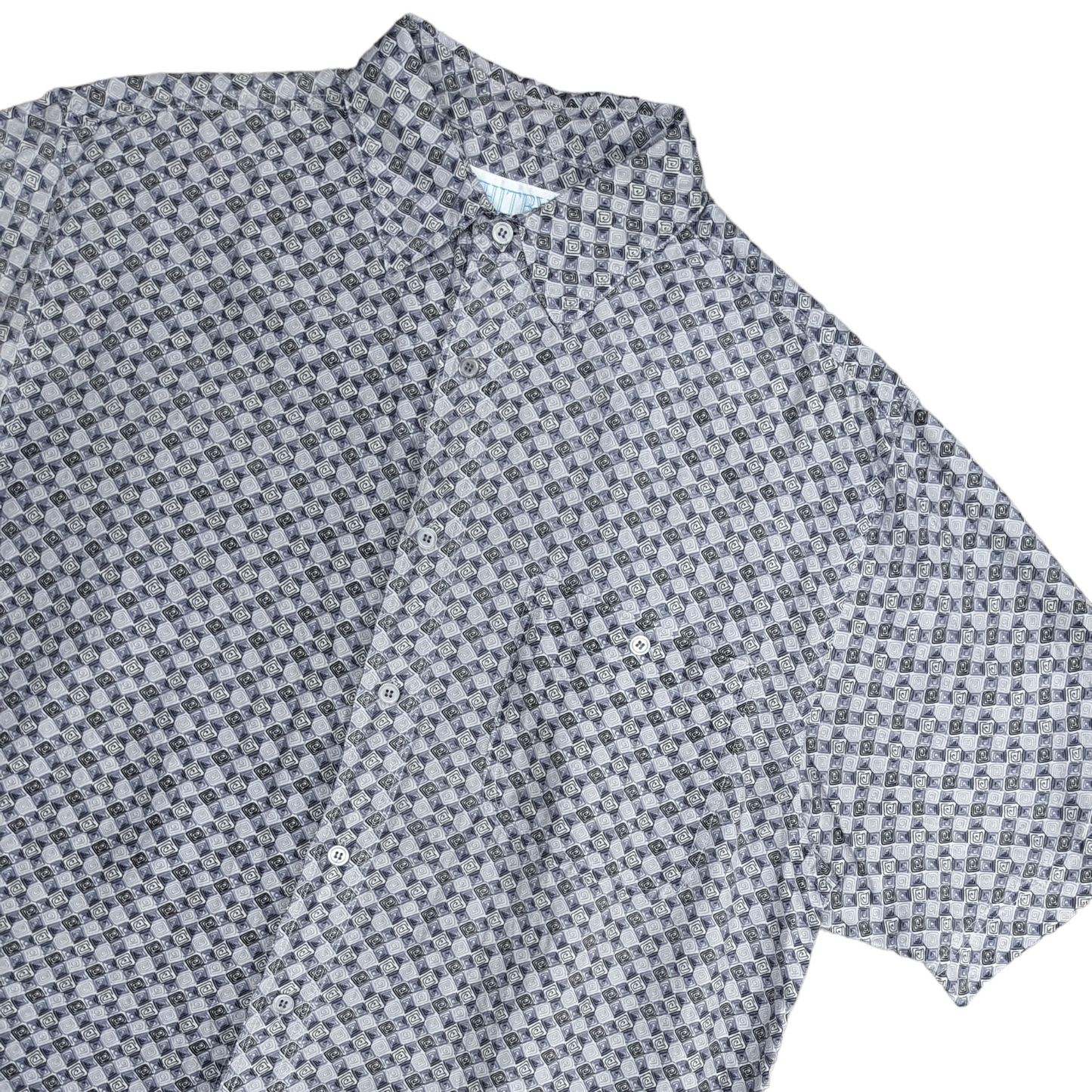 90s Patterned Silk Shirt Size L