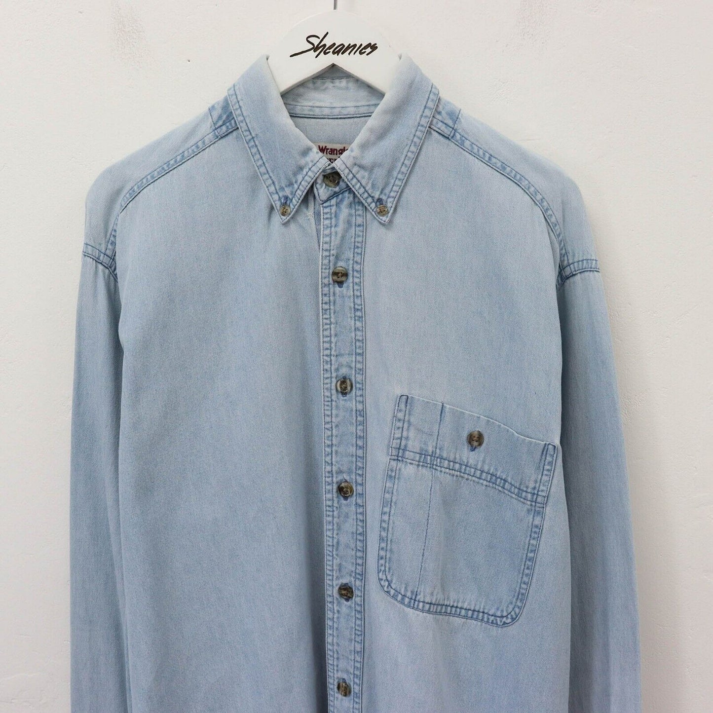 90's Wrangler Denim Shirt Size L