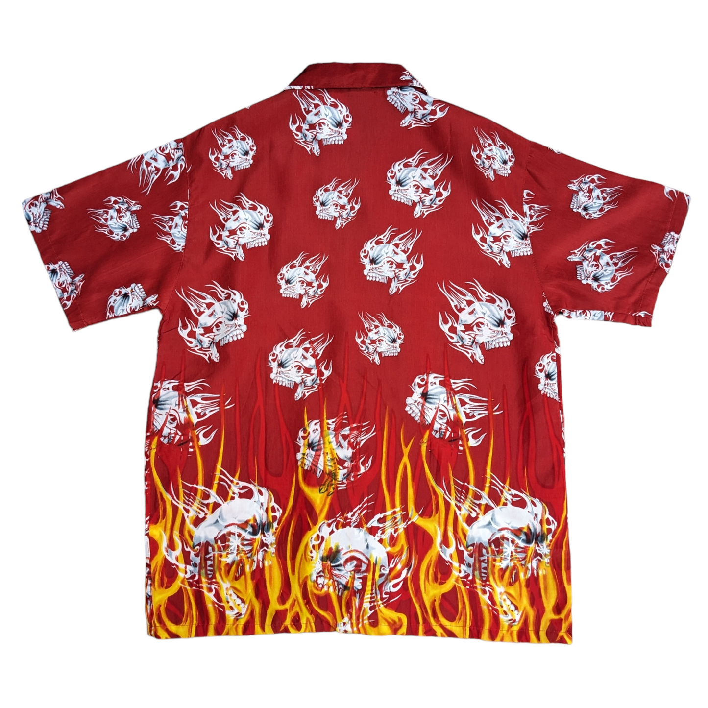 00s Skull Patterned Shirt Size XXL