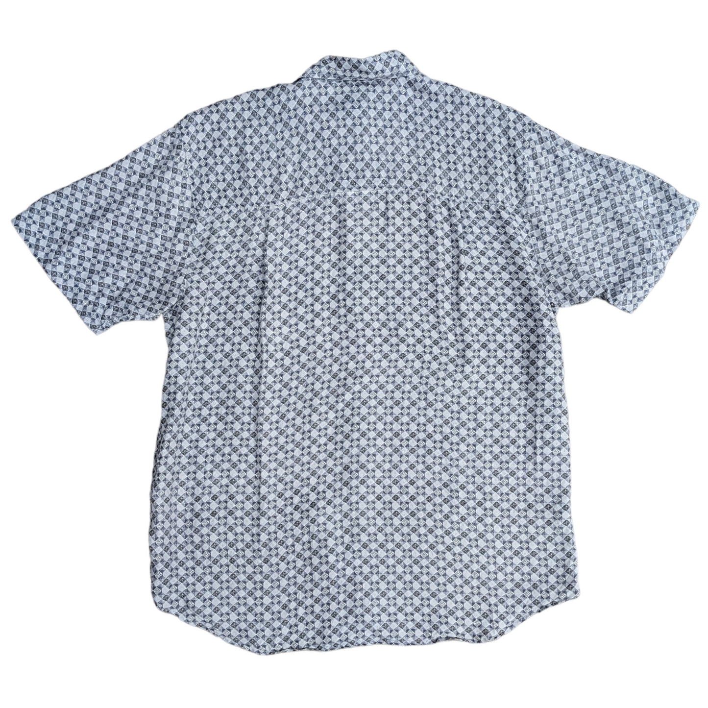 90s Patterned Silk Shirt Size L
