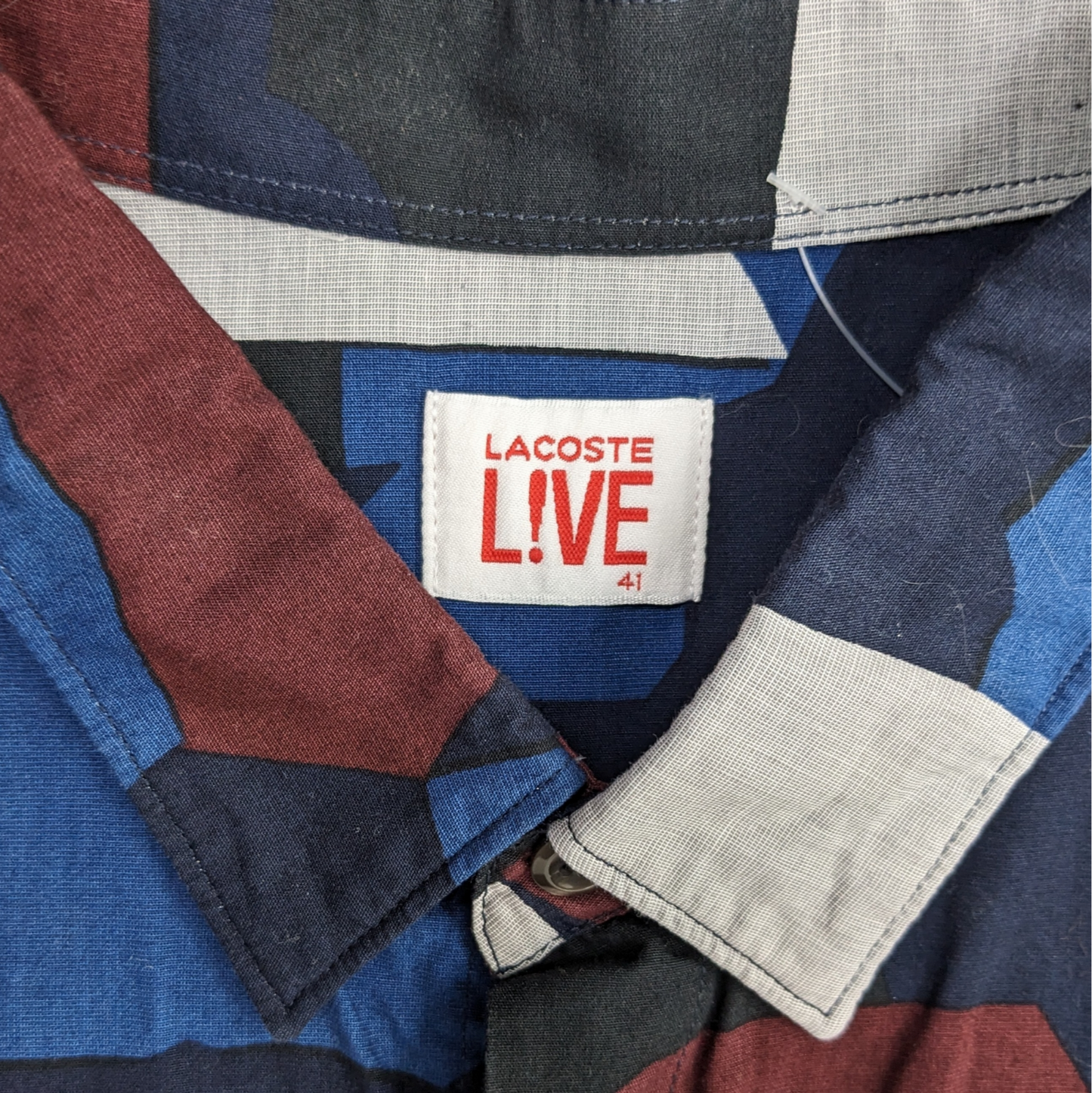 Lacoste Patterned Shirt Size M