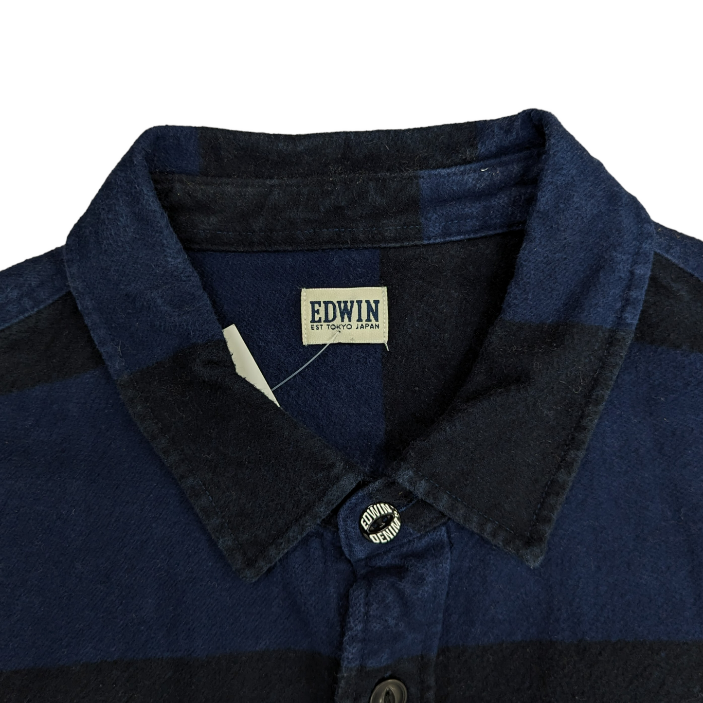 Edwin Striped Flannel Labour Shirt Size XL