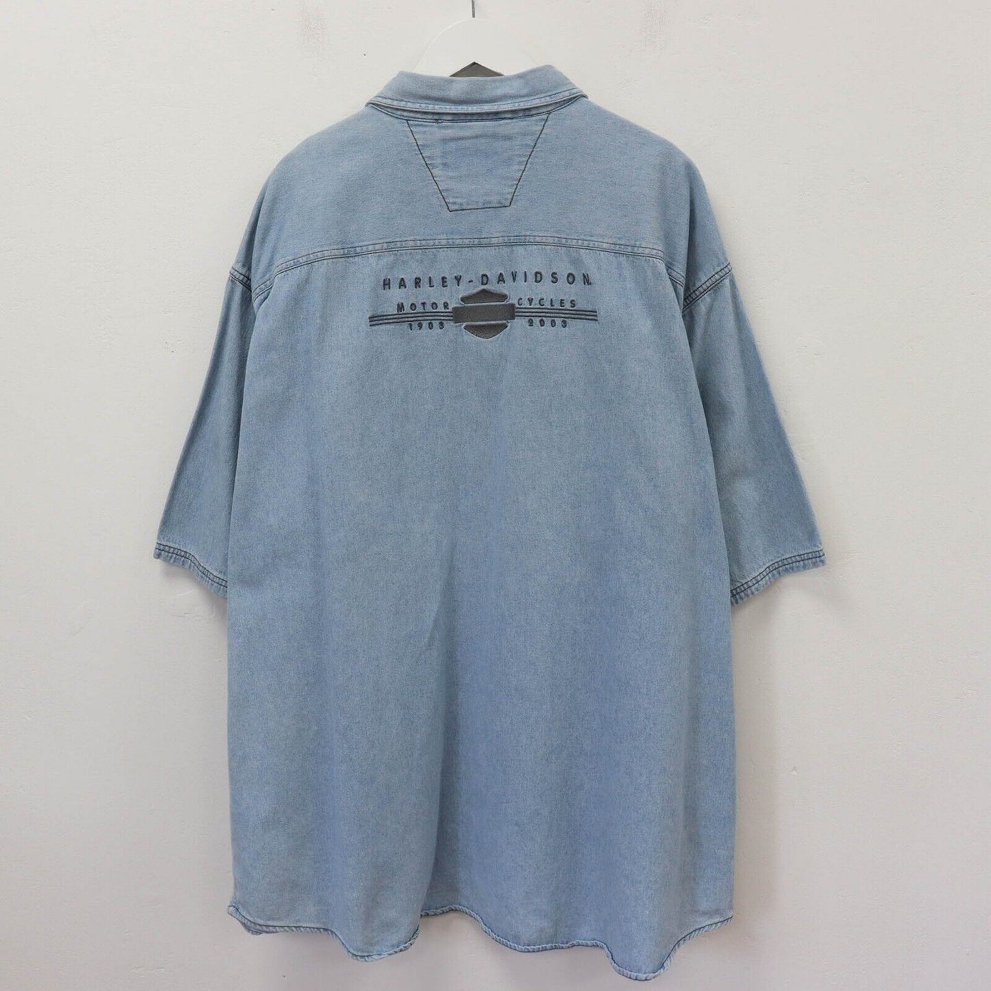 00s Harley Davidson Denim Shirt Size XL