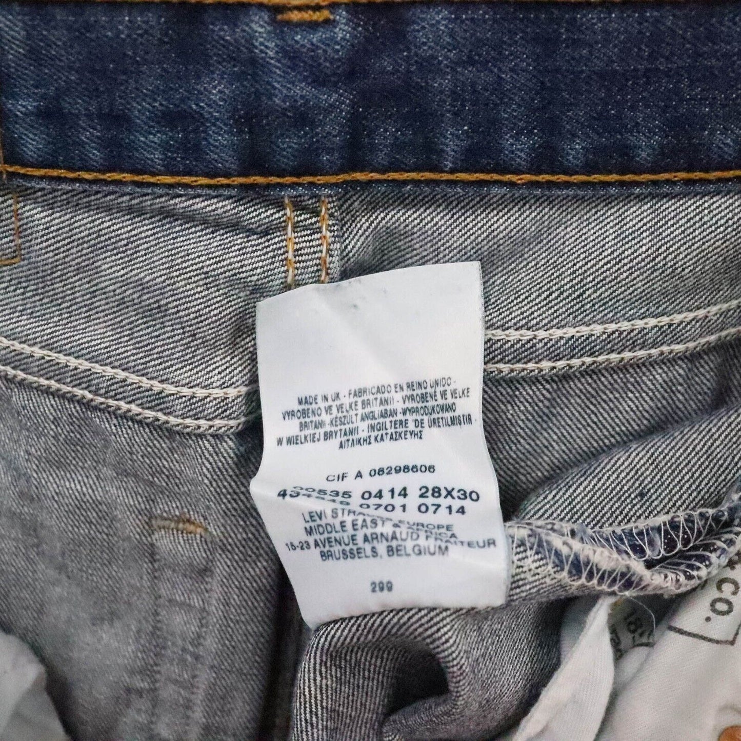 00s Levi’s 535 Skinny Jeans Size UK 10 W27 L29