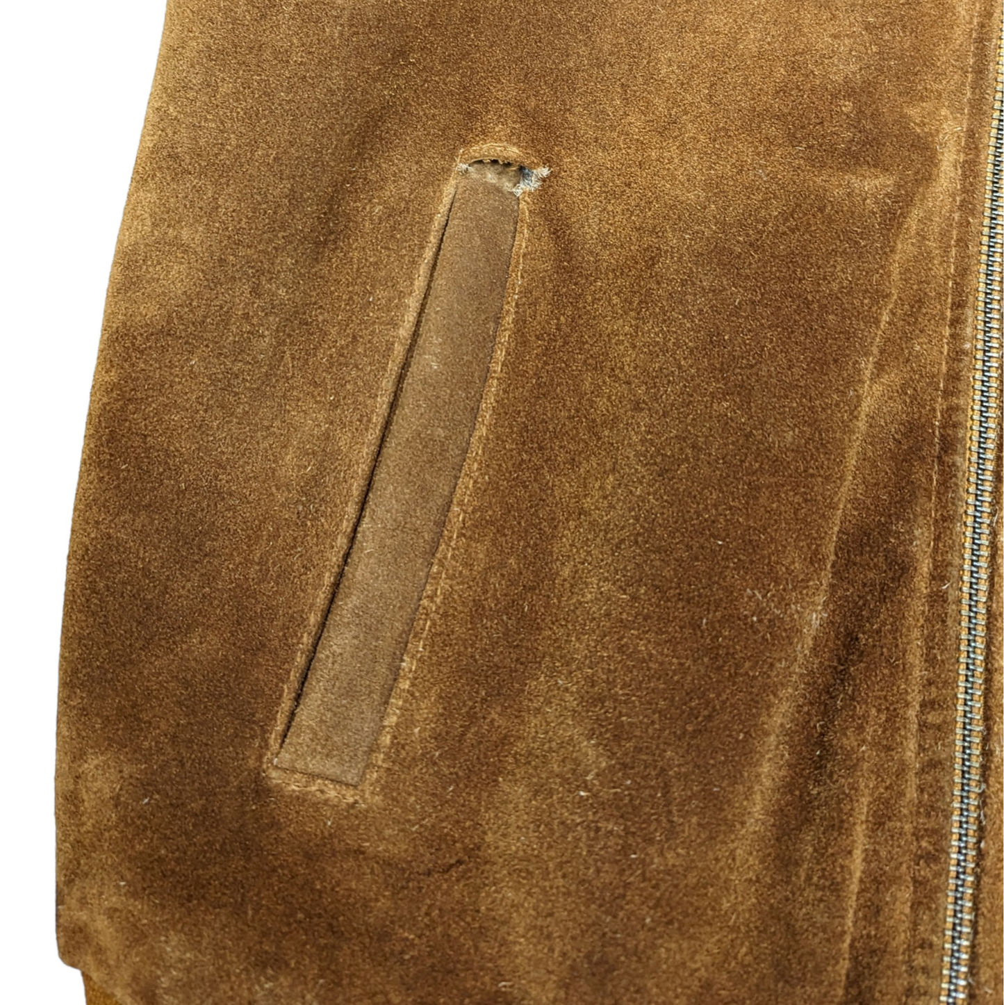 Vintage Suede Bomber Jacket Size S