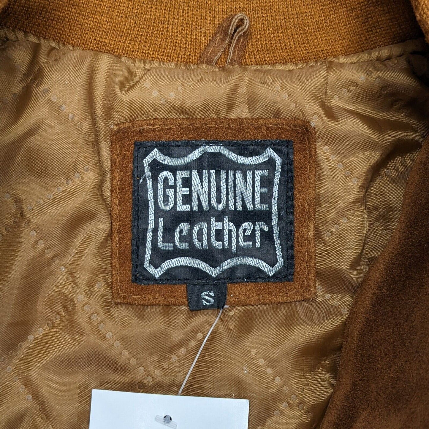 Vintage Suede Bomber Jacket Size S