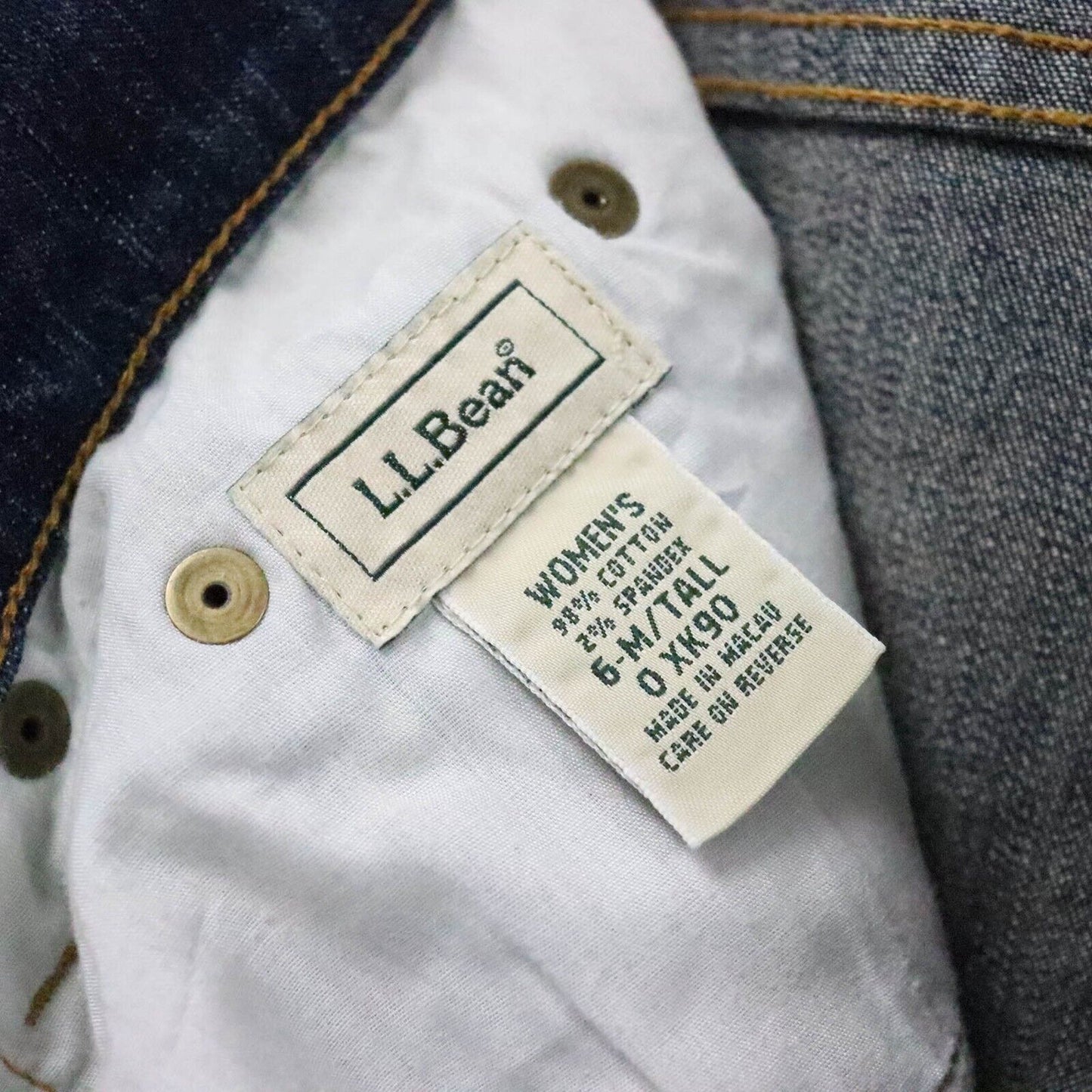 Vintage L.L Bean Straight Leg Jeans UK 10 W28 L32