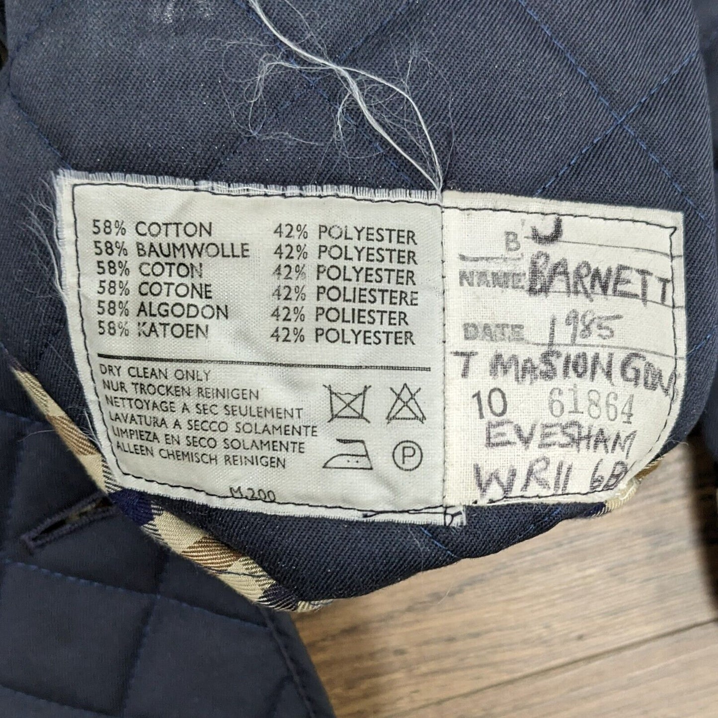 80s Aquascutum Quilted Jacket Size S