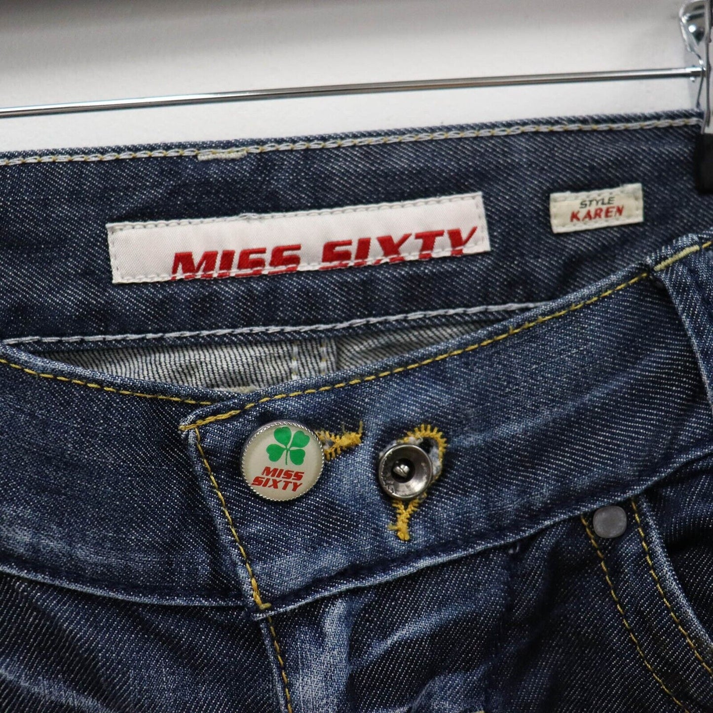 Y2K Miss Sixty Straight Leg Jeans Size UK 14 W33 L31