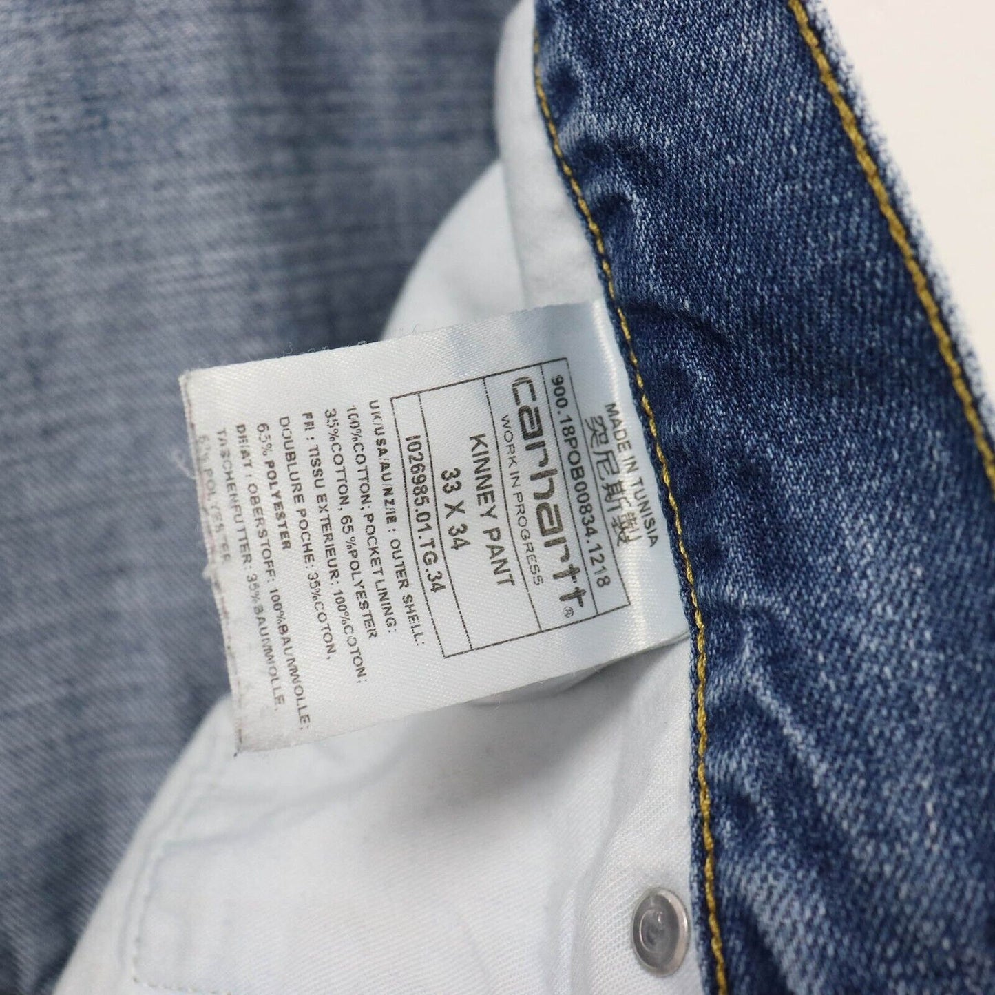 Carhartt WIP Kinney Jeans W35 L34