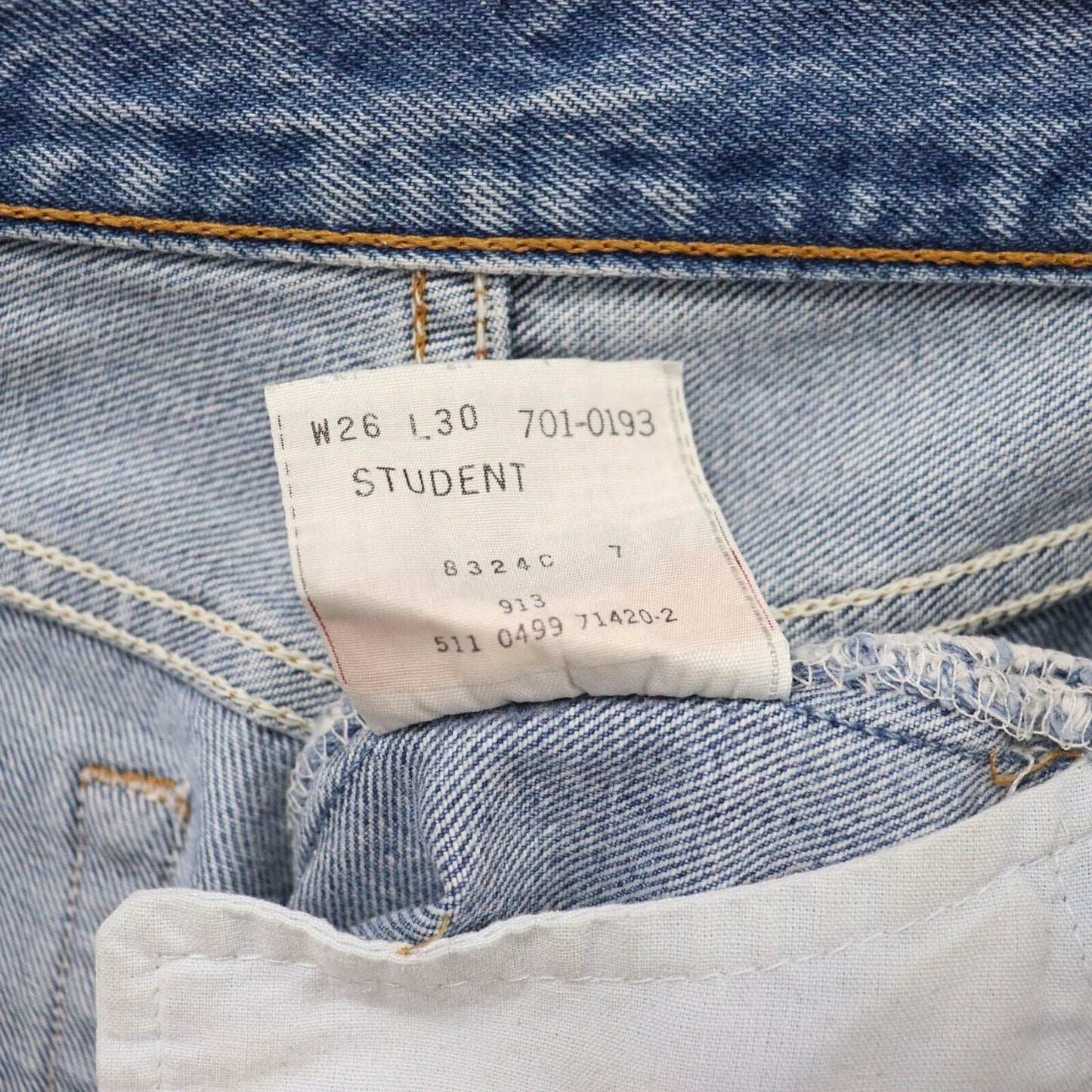 90s Levi’s 501 Upcycled Flare Jeans UK 8 W26 L29