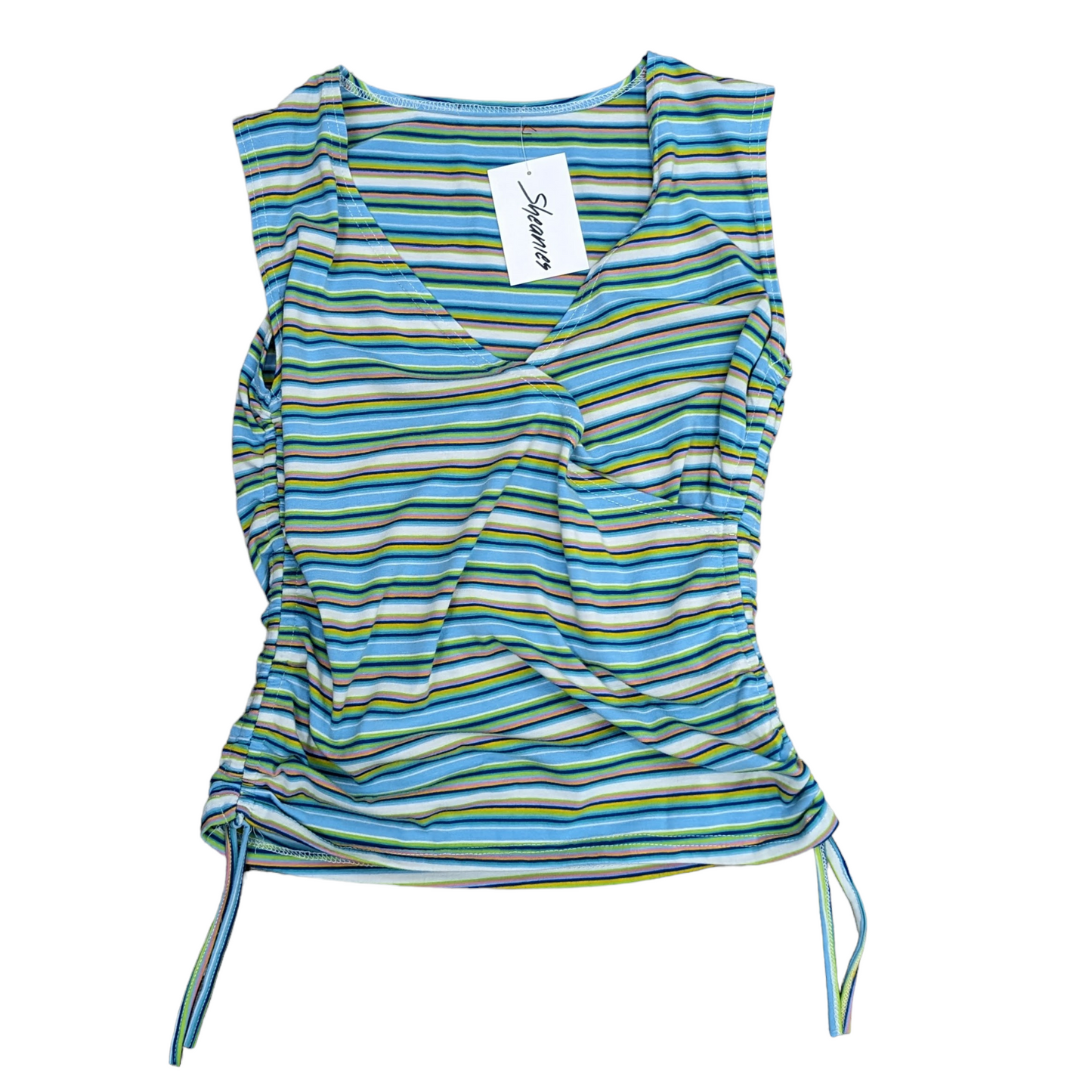Y2K Striped Tank Top Women’s Size XL