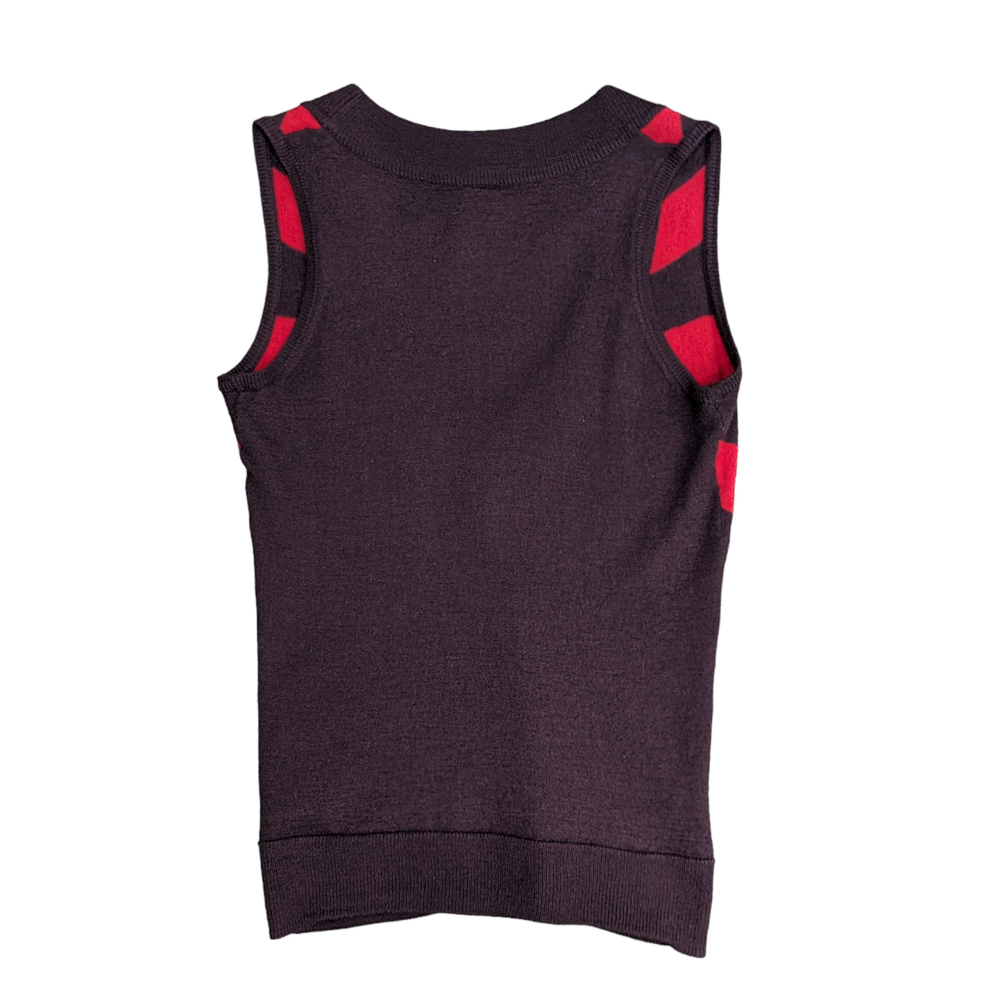 Y2K V-Neck Sweater Vest Size M