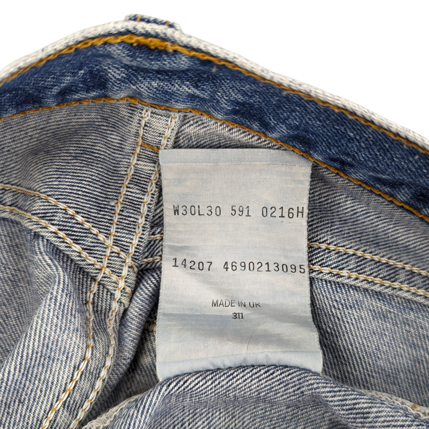 90s Levi’s 591 Straight Leg Jeans W30 L30