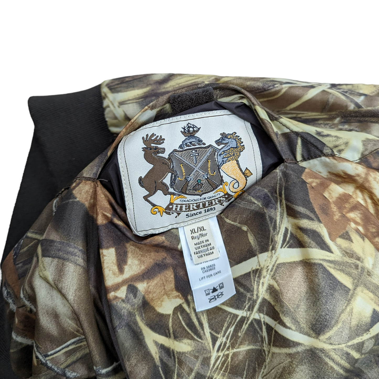 Reversible Camouflage Bomber Jacket Size XL