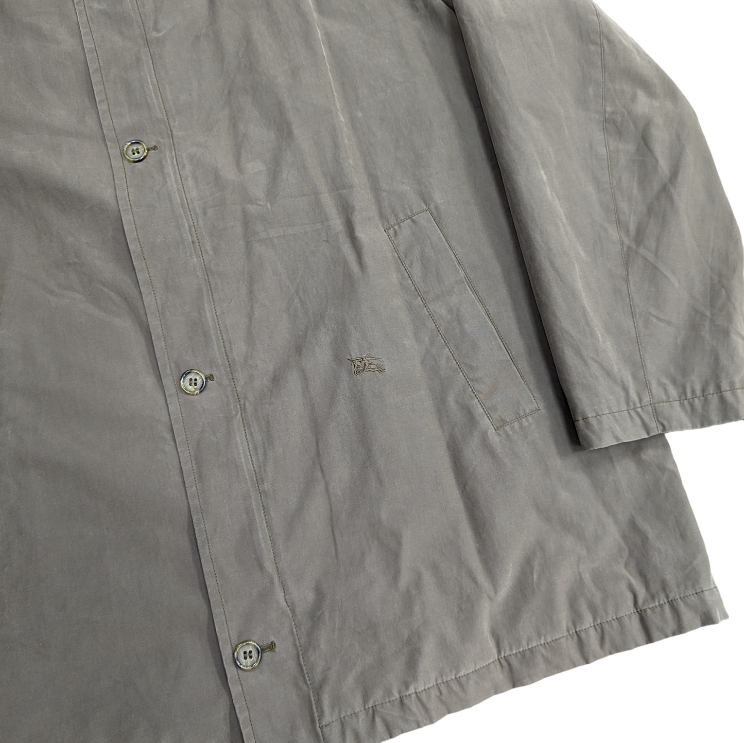 90s Burberry Quilted Overcoat Size XL