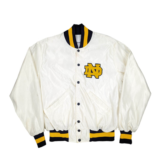 80s Notre Dame Bomber Jacket Size M