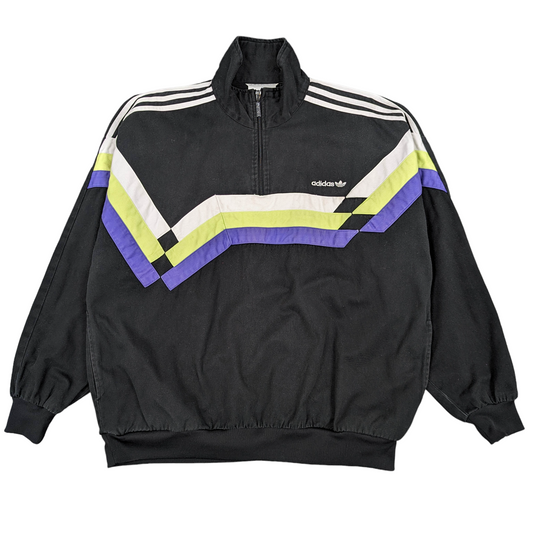 80s Adidas 1/4 Zip Sweatshirt Size L