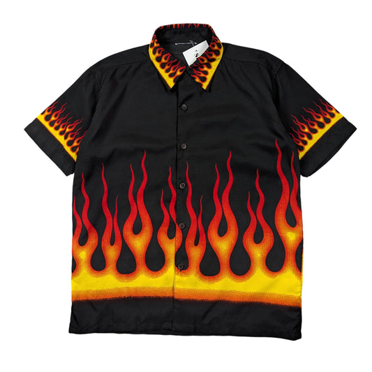 00s Flame Patterned Shirt Size Age 10