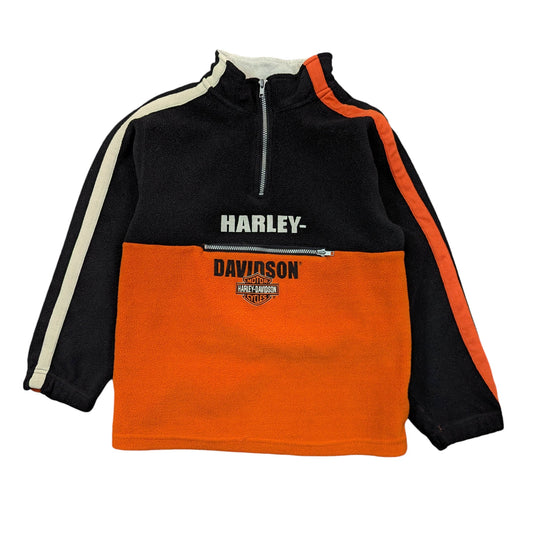 00s Harley Davidson 1/4 Zip Fleece Kids XL
