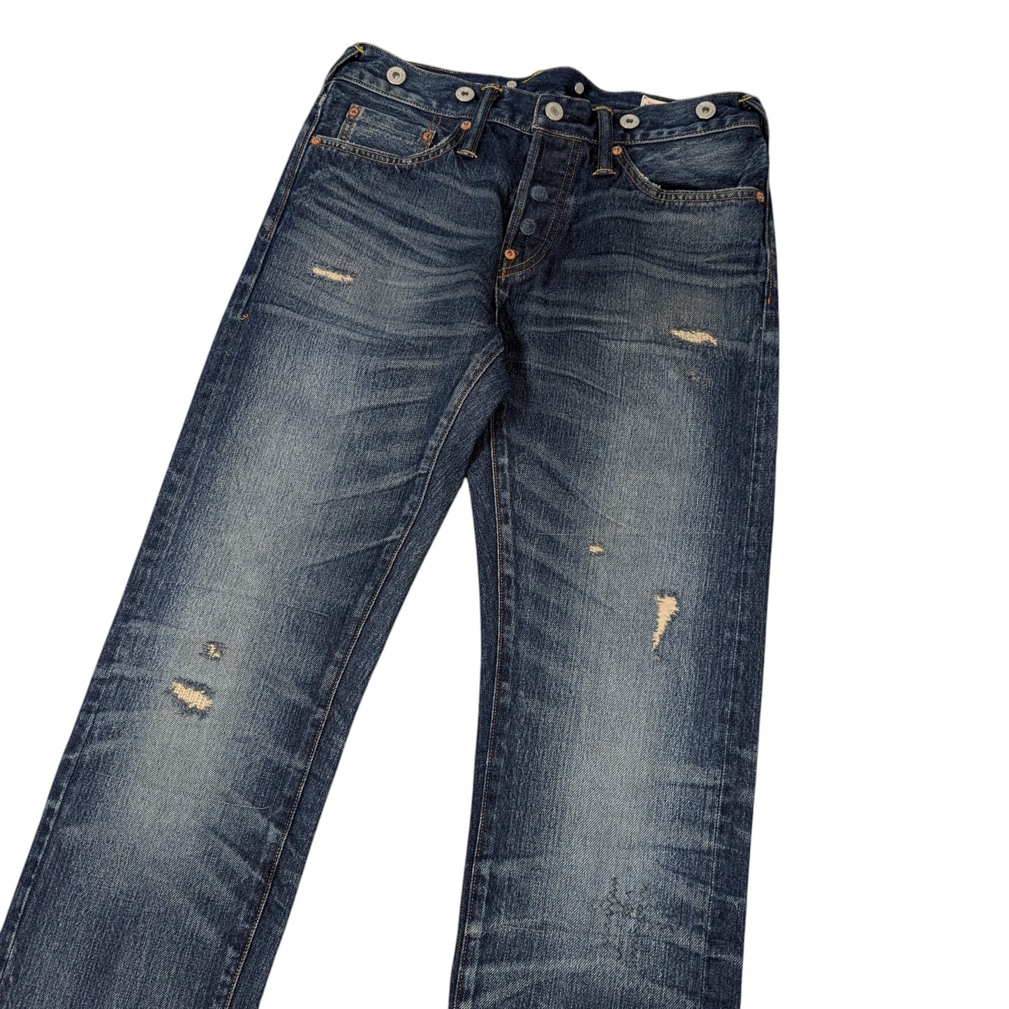 Evisu Slim Fit Distressed Jeans W30 L34