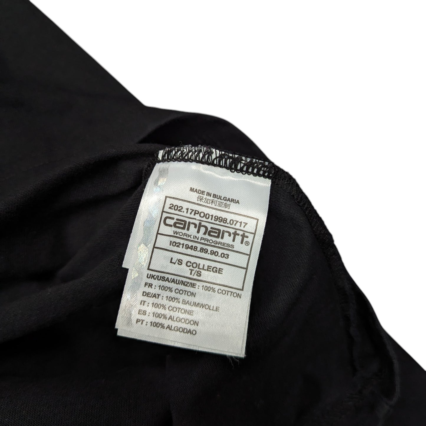 Carhartt WIP L/S College T-Shirt Size S