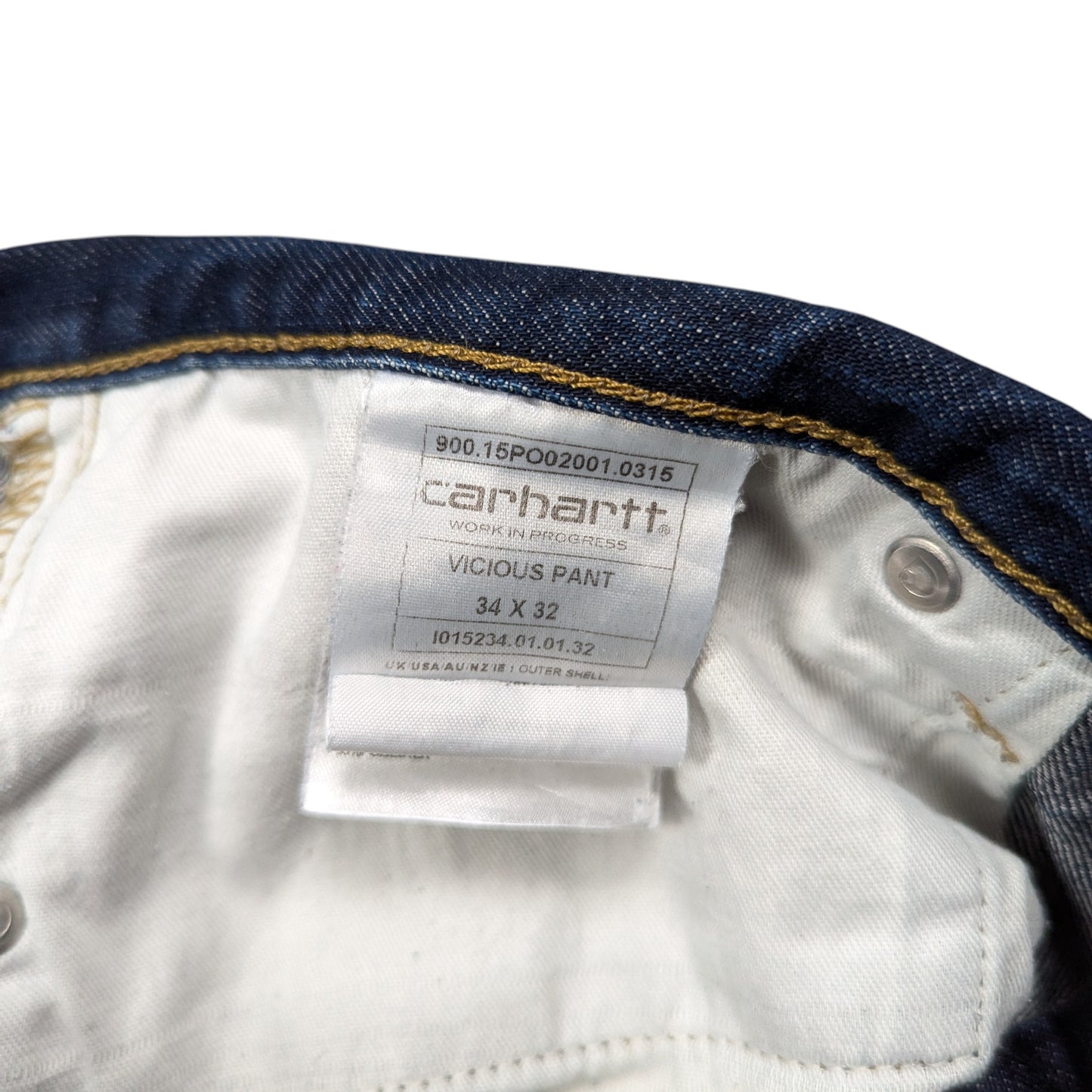 Carhartt Vicious Pant Tapered Jeans W34 L32