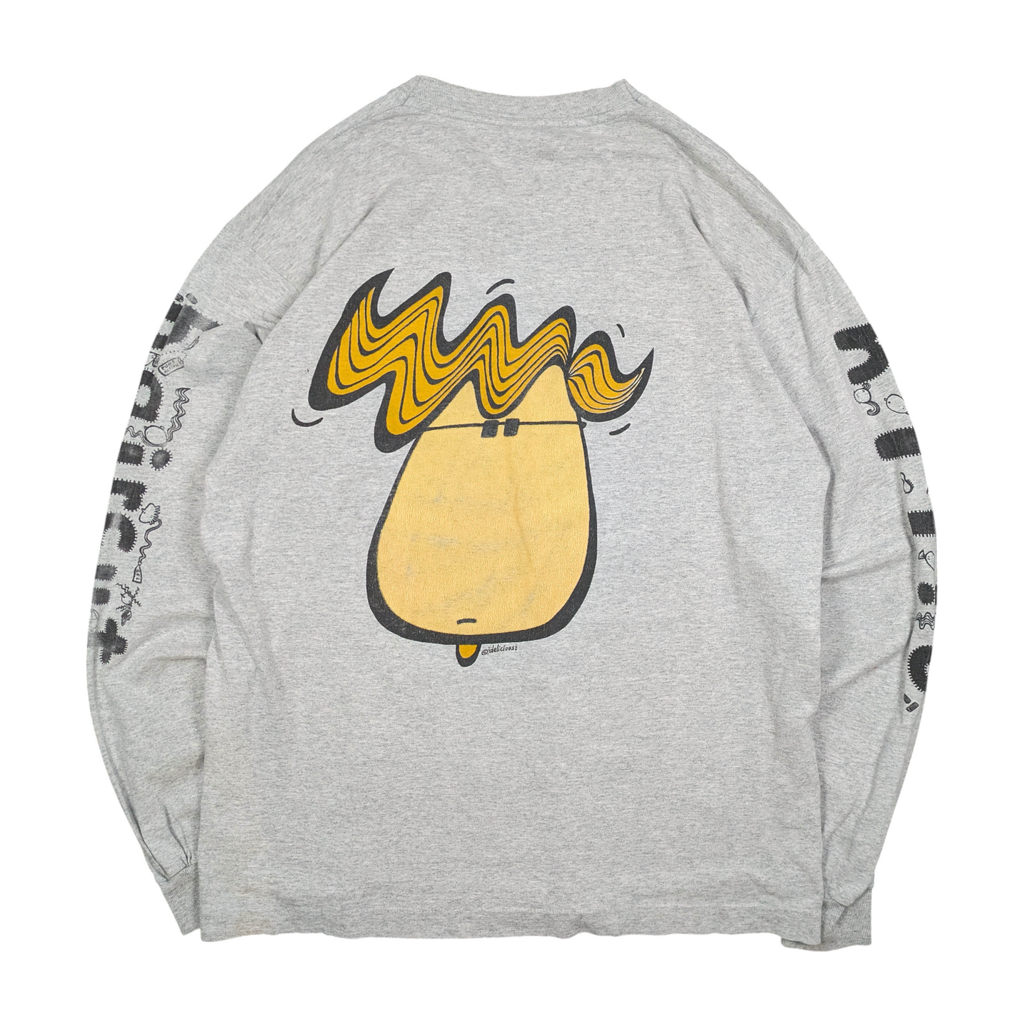 90s Delicious Silly Haircut L/S T-Shirt Size XL