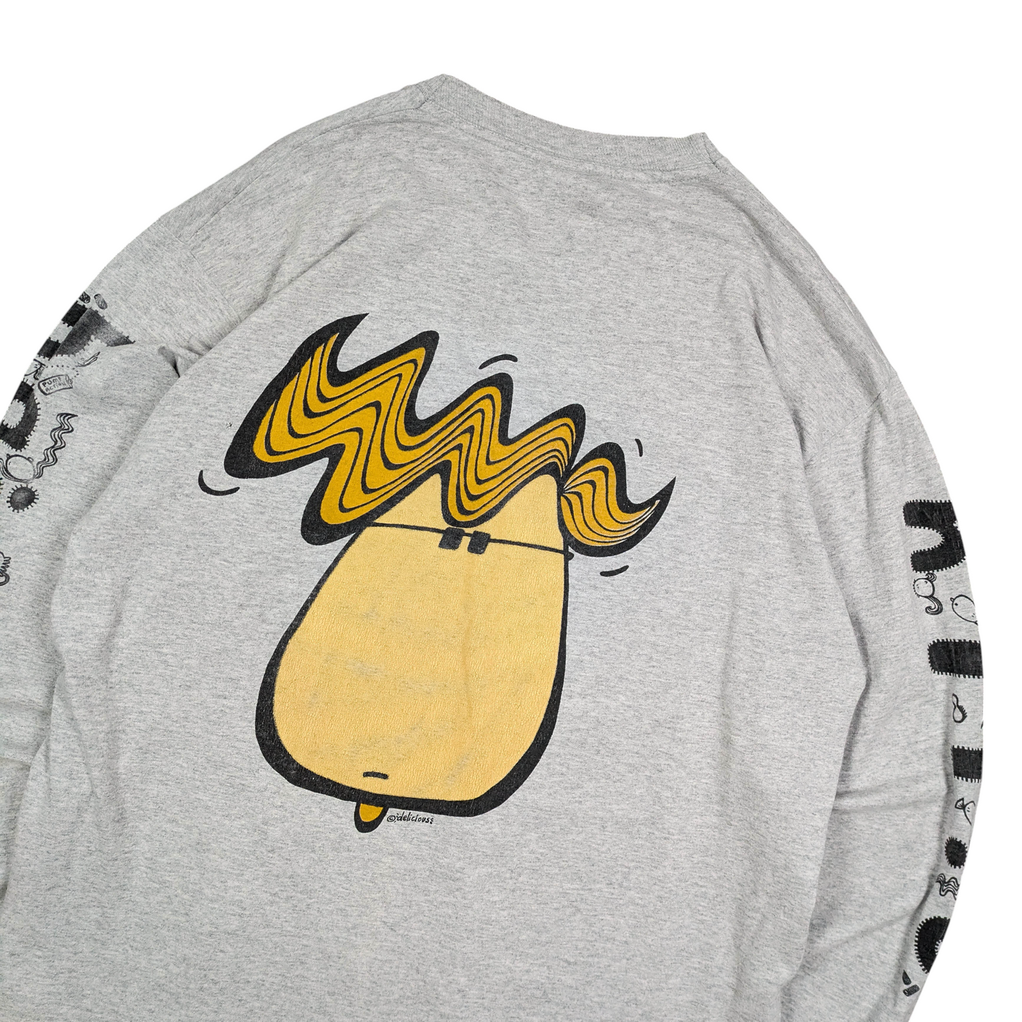 90s Delicious Silly Haircut L/S T-Shirt Size XL