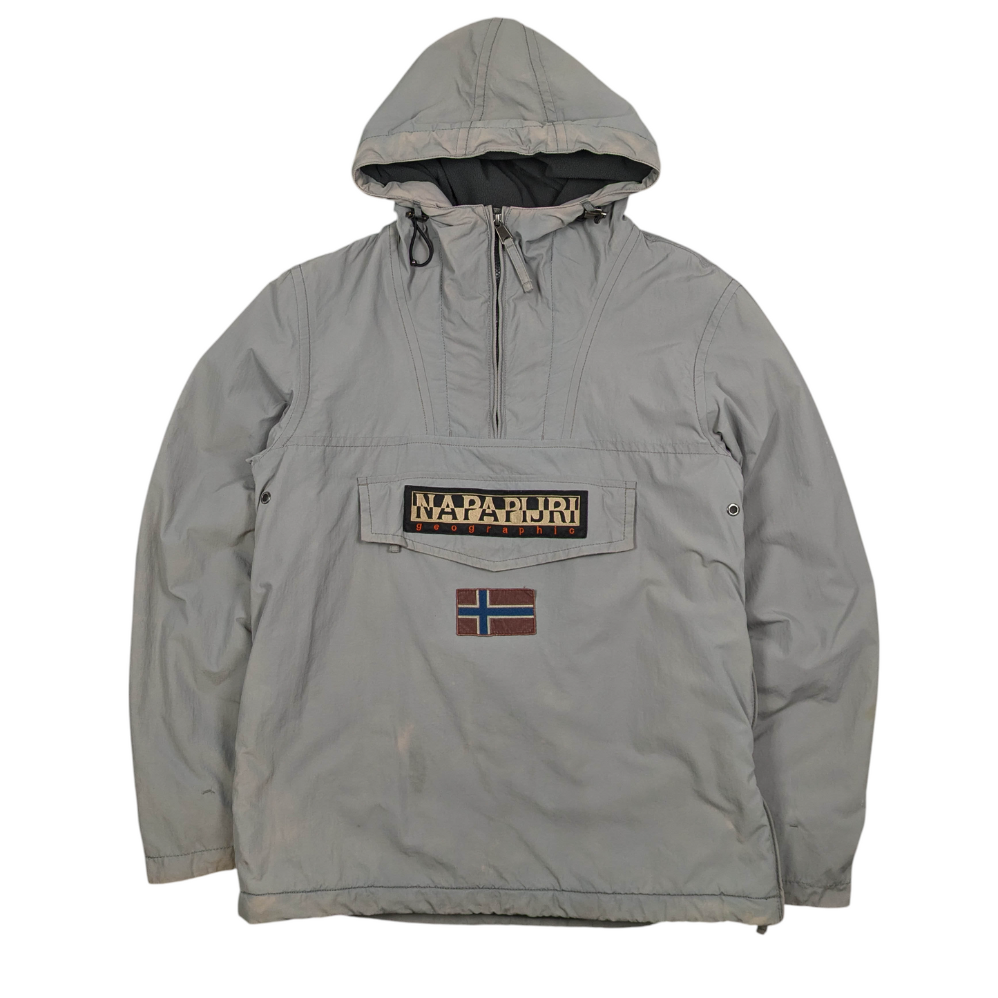 Napapijri 1/4 Zip Fleece Lined Windbreaker Size M