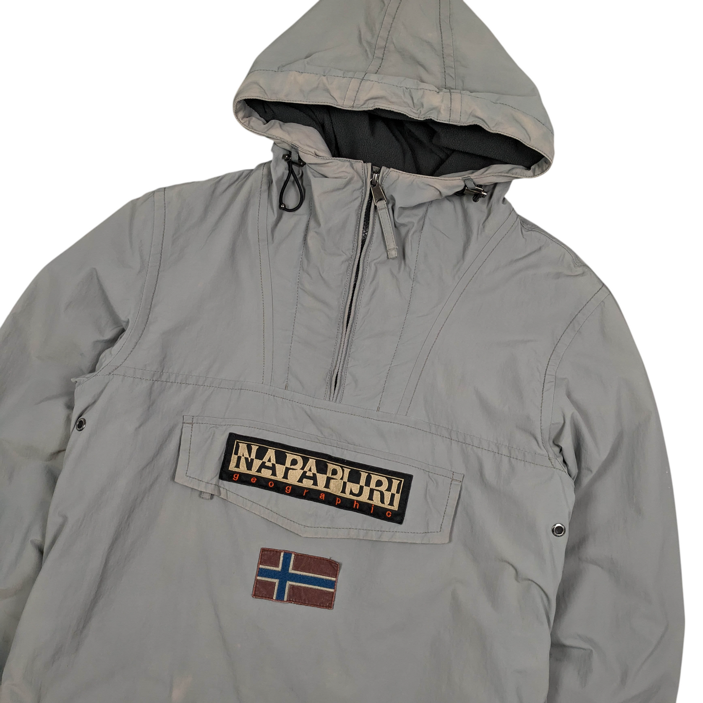 Napapijri 1/4 Zip Fleece Lined Windbreaker Size M