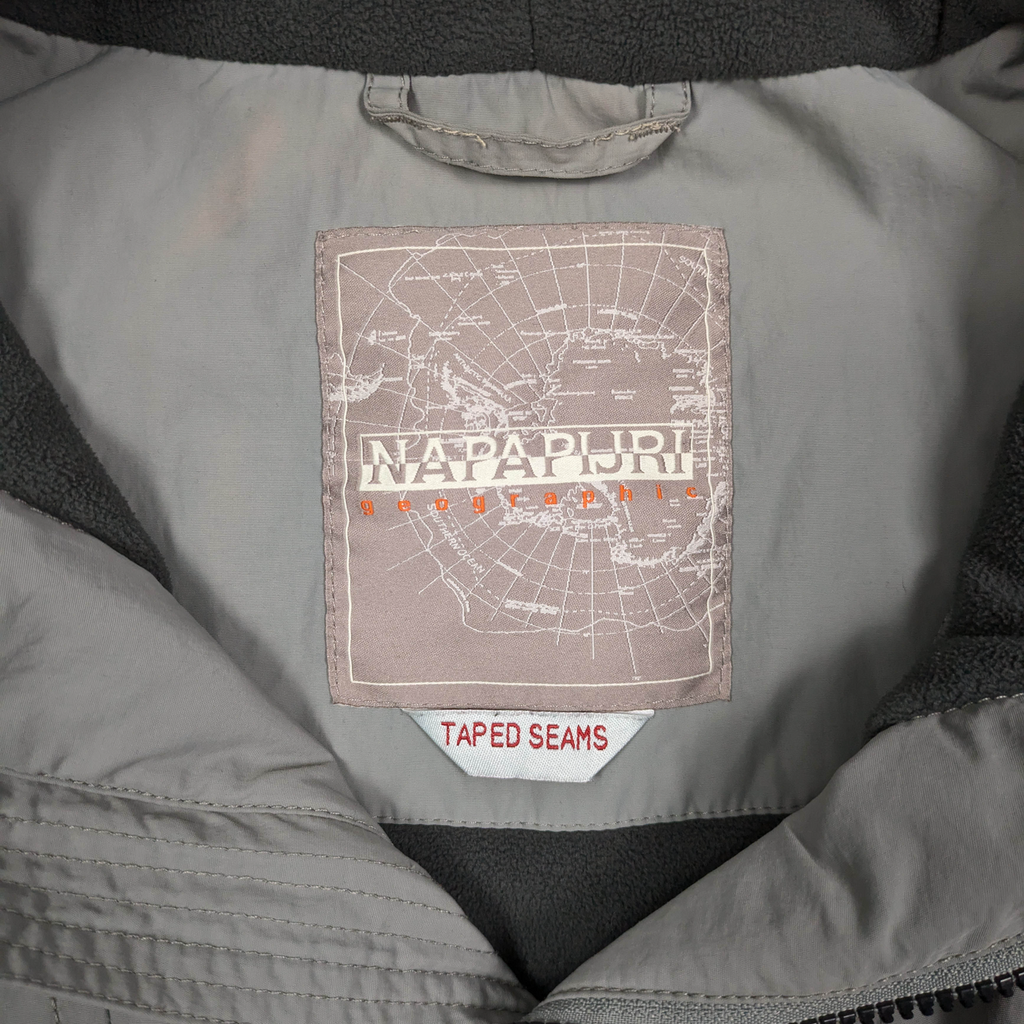 Napapijri 1/4 Zip Fleece Lined Windbreaker Size M