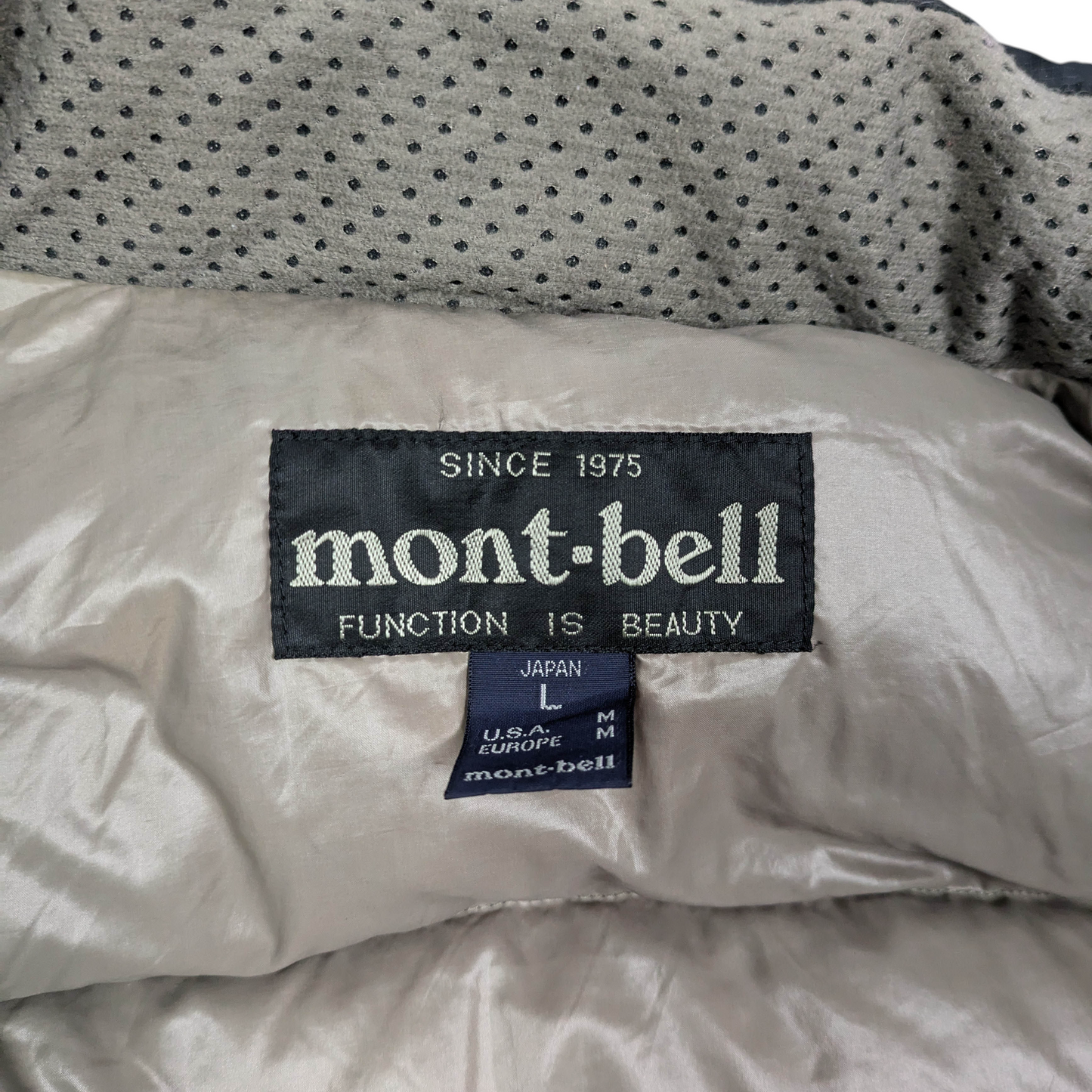 Mont Bell Down Fill Puffer Jacket Size M