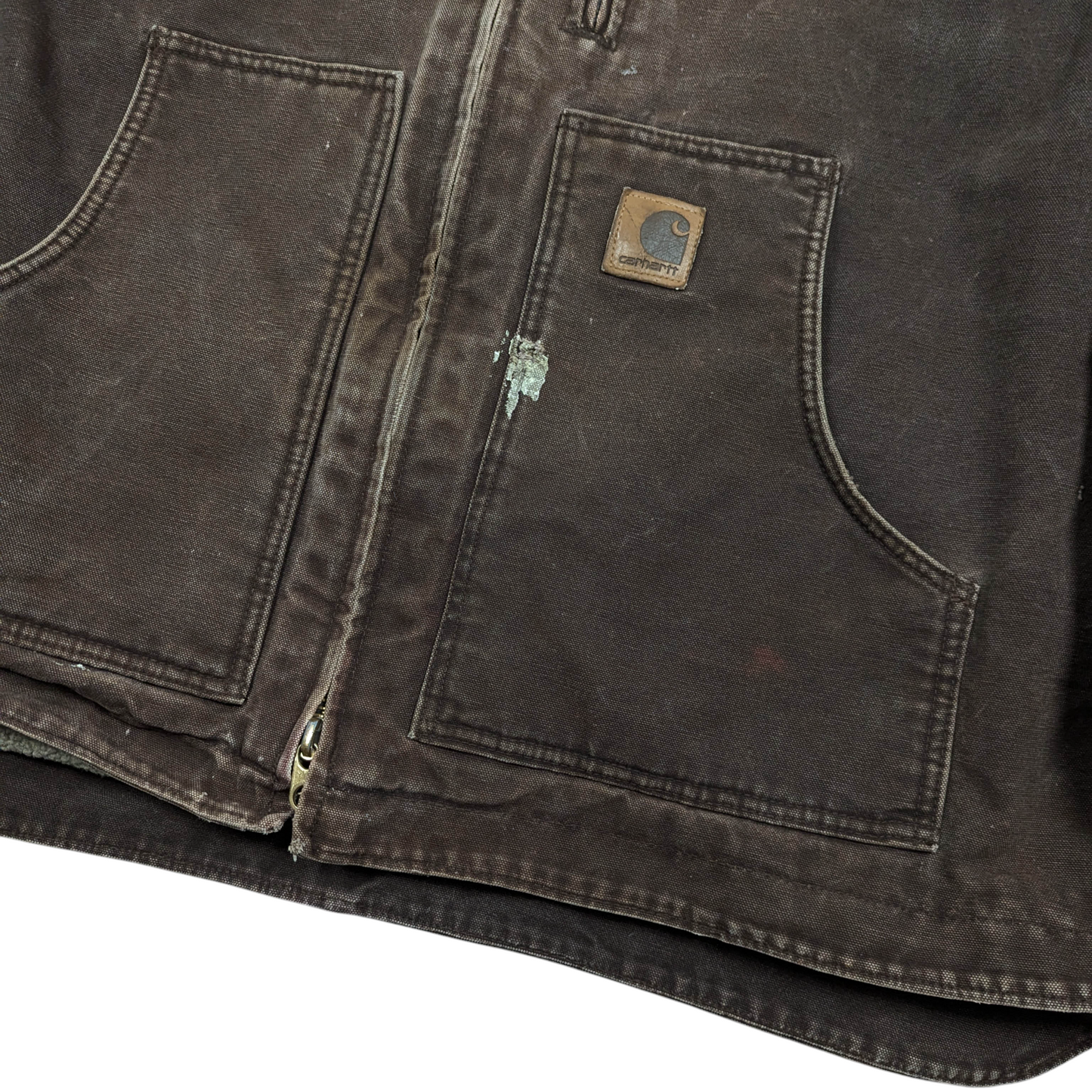 00s Carhartt Fleece Lined Worker Jacket Size 3XL