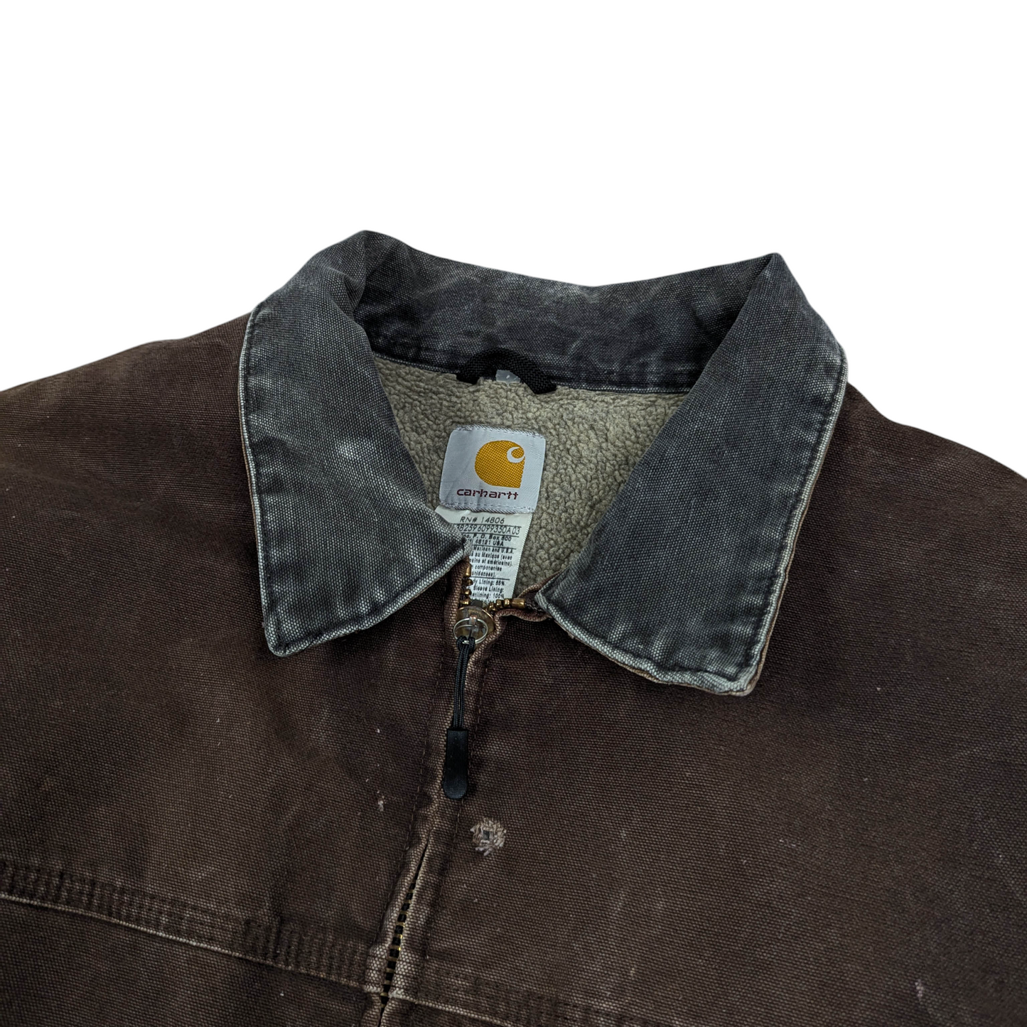 00s Carhartt Fleece Lined Worker Jacket Size 3XL