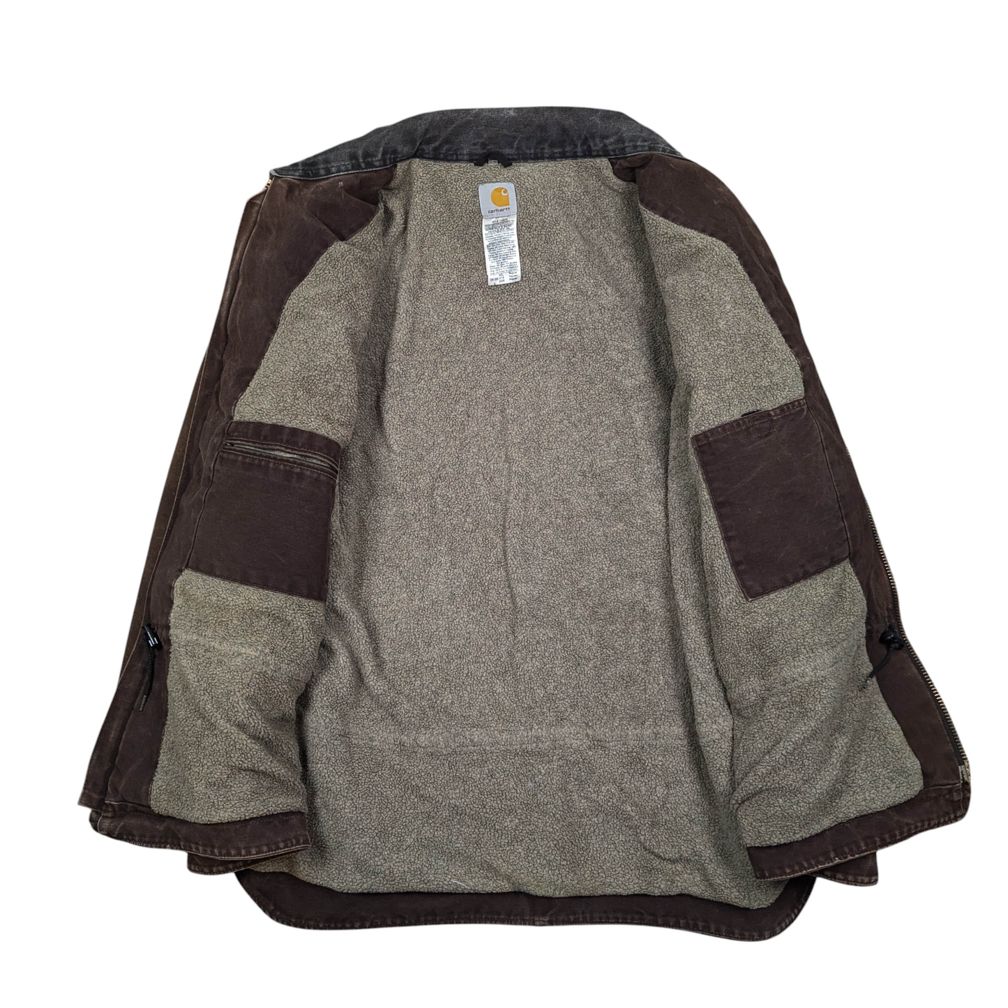00s Carhartt Fleece Lined Worker Jacket Size 3XL
