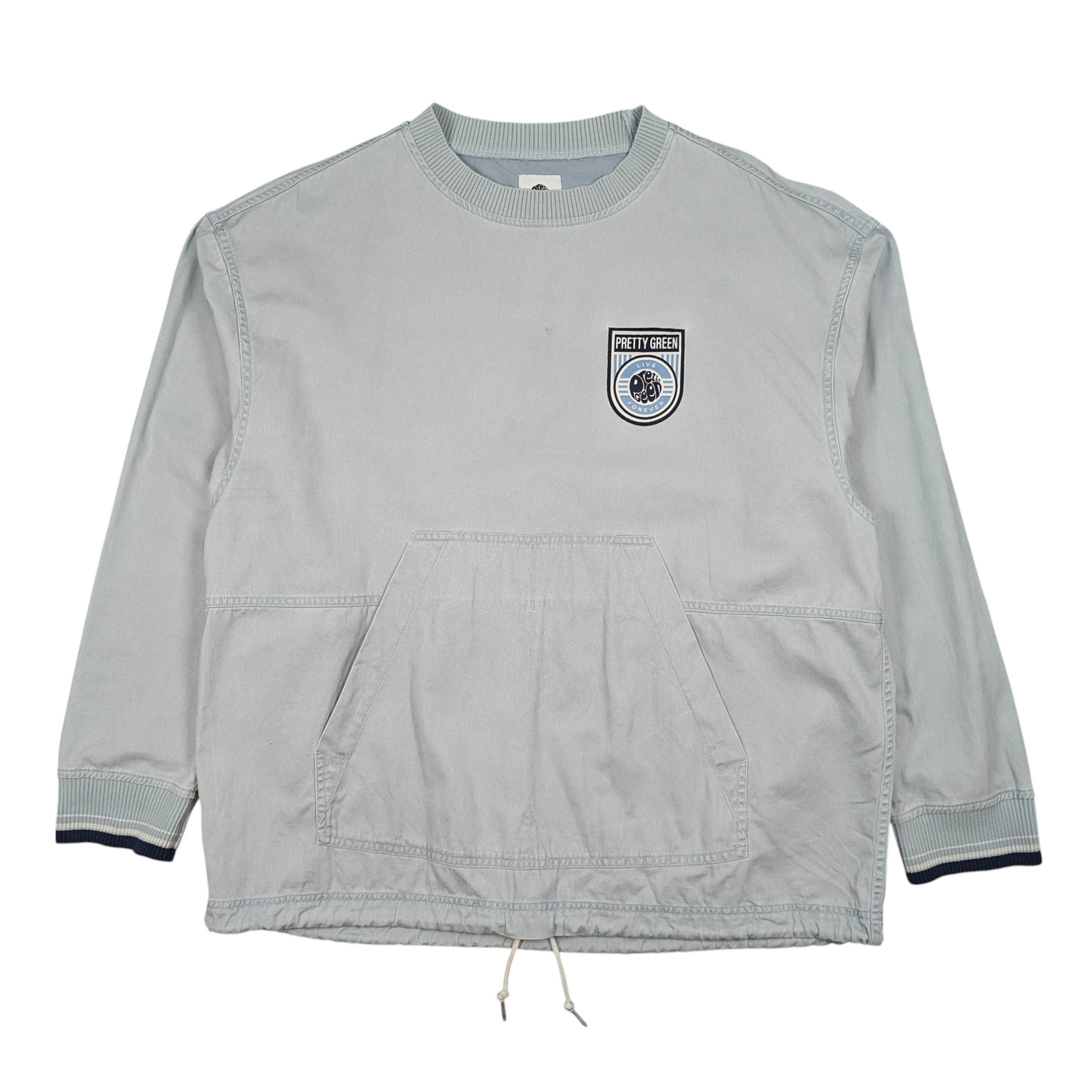 Pretty Green 'Live Forever' Drill Top Size M