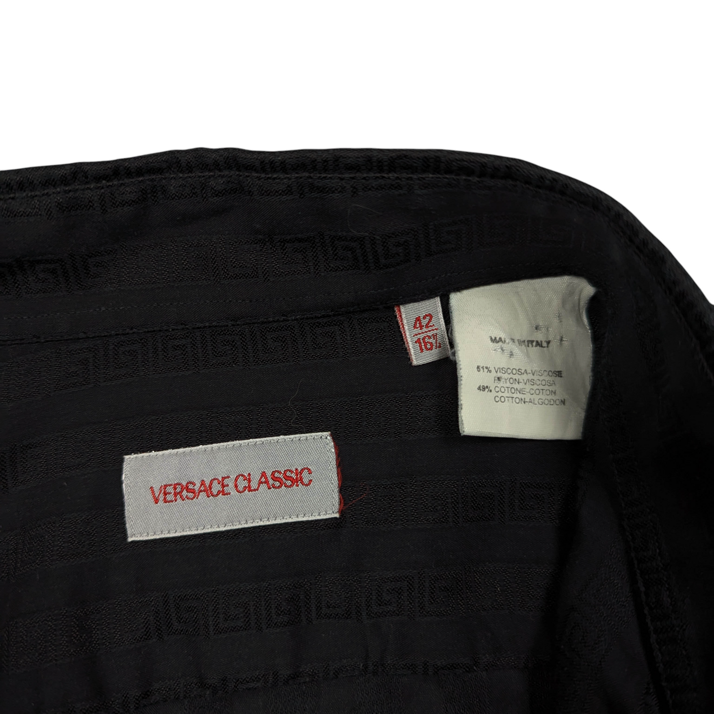 00s Versace Classic Monogram Shirt Size L