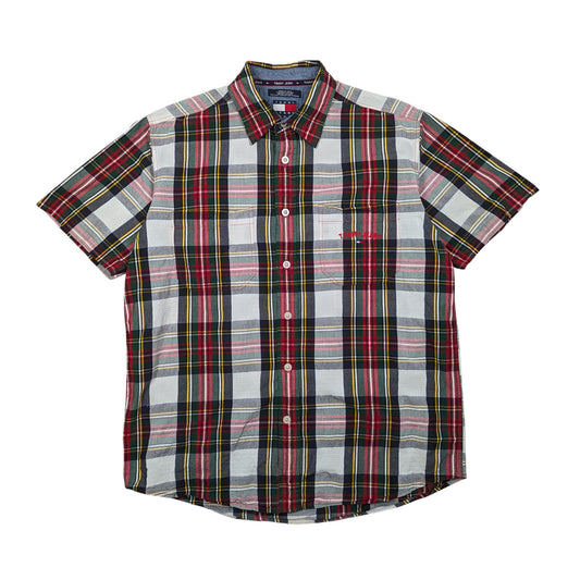 00s Tommy Hilfiger Check S/S Shirt Size M