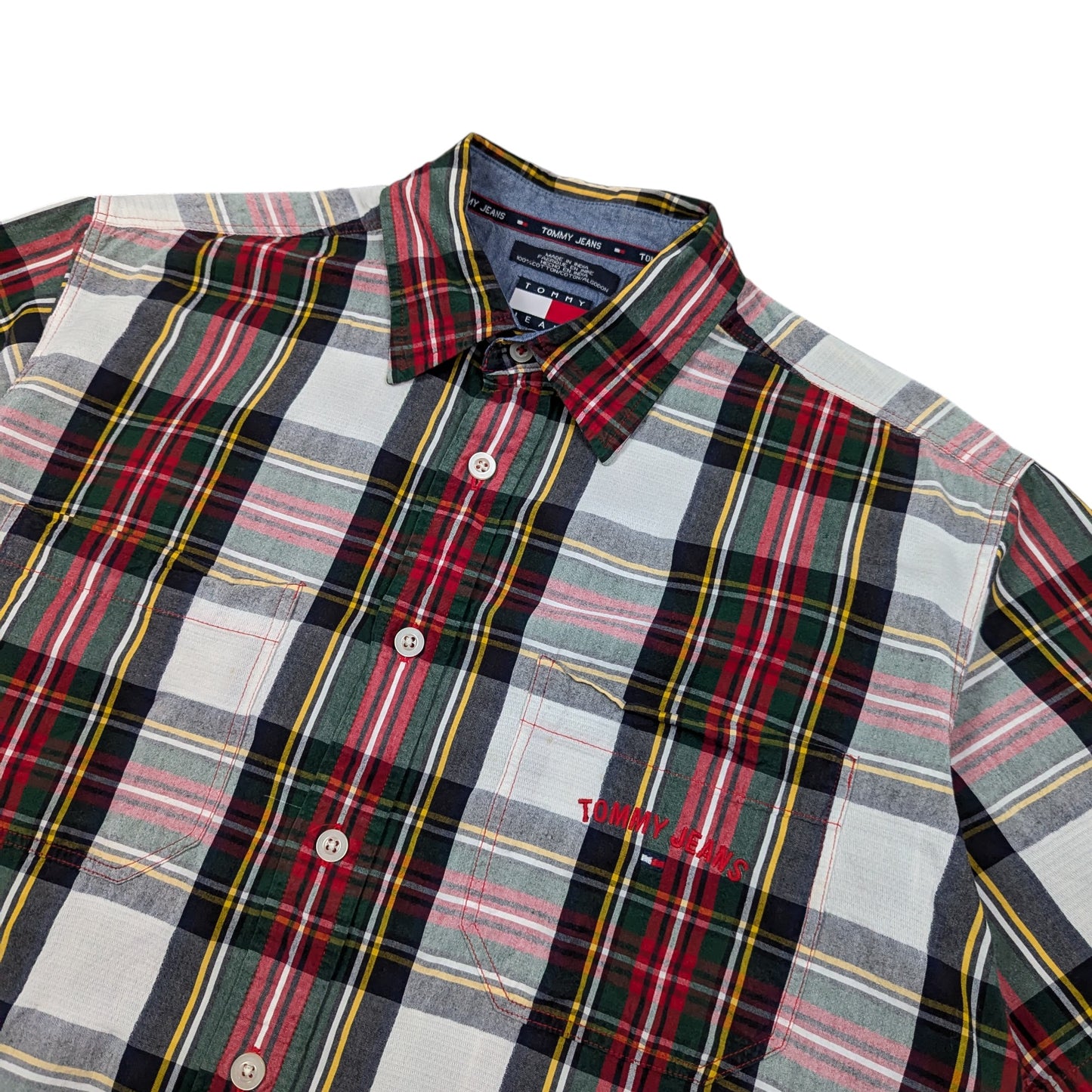 00s Tommy Hilfiger Check S/S Shirt Size M