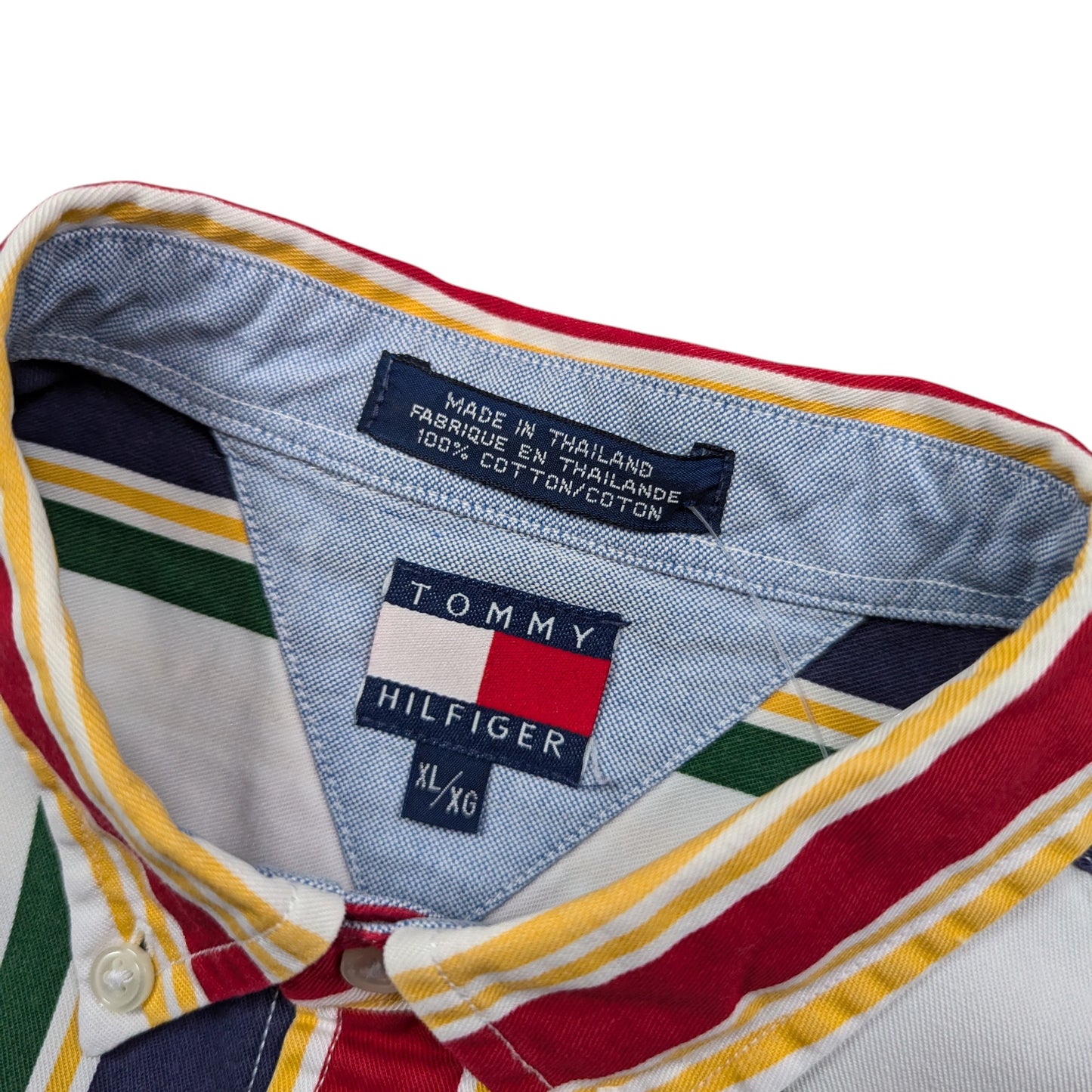 00s Tommy Hilfiger Striped Shirt Size XL