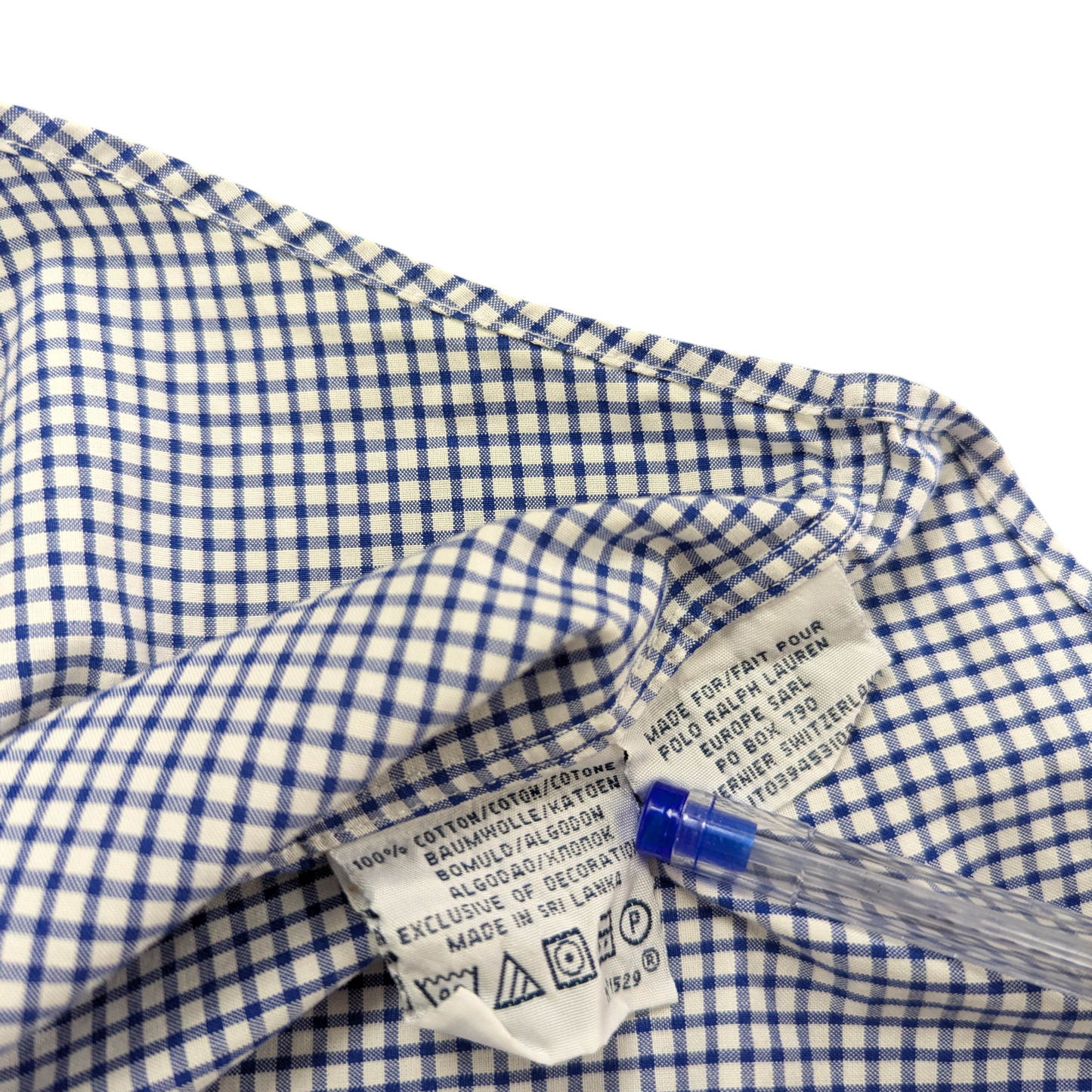 Ralph Lauren Custom Fit Check S/S Shirt Size XL