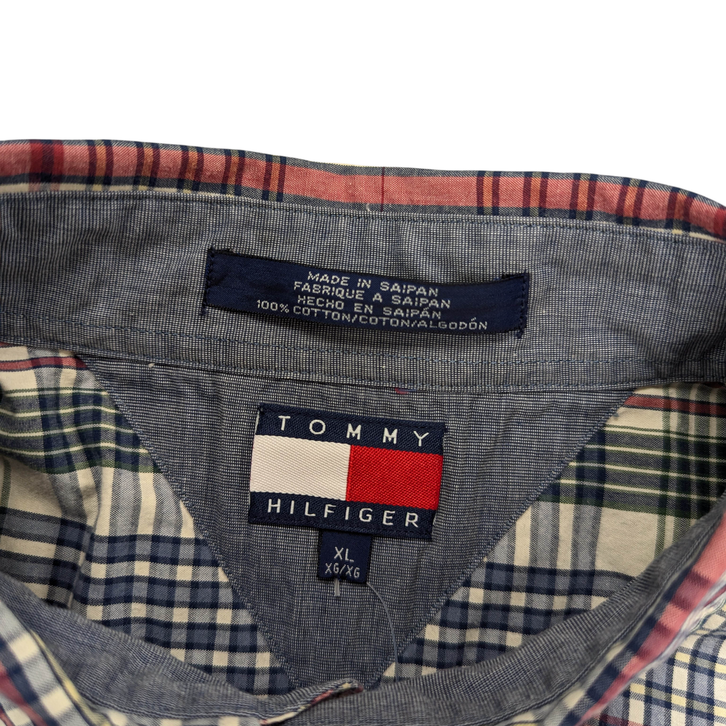 90s Tommy Hilfiger Check Shirt Size XL
