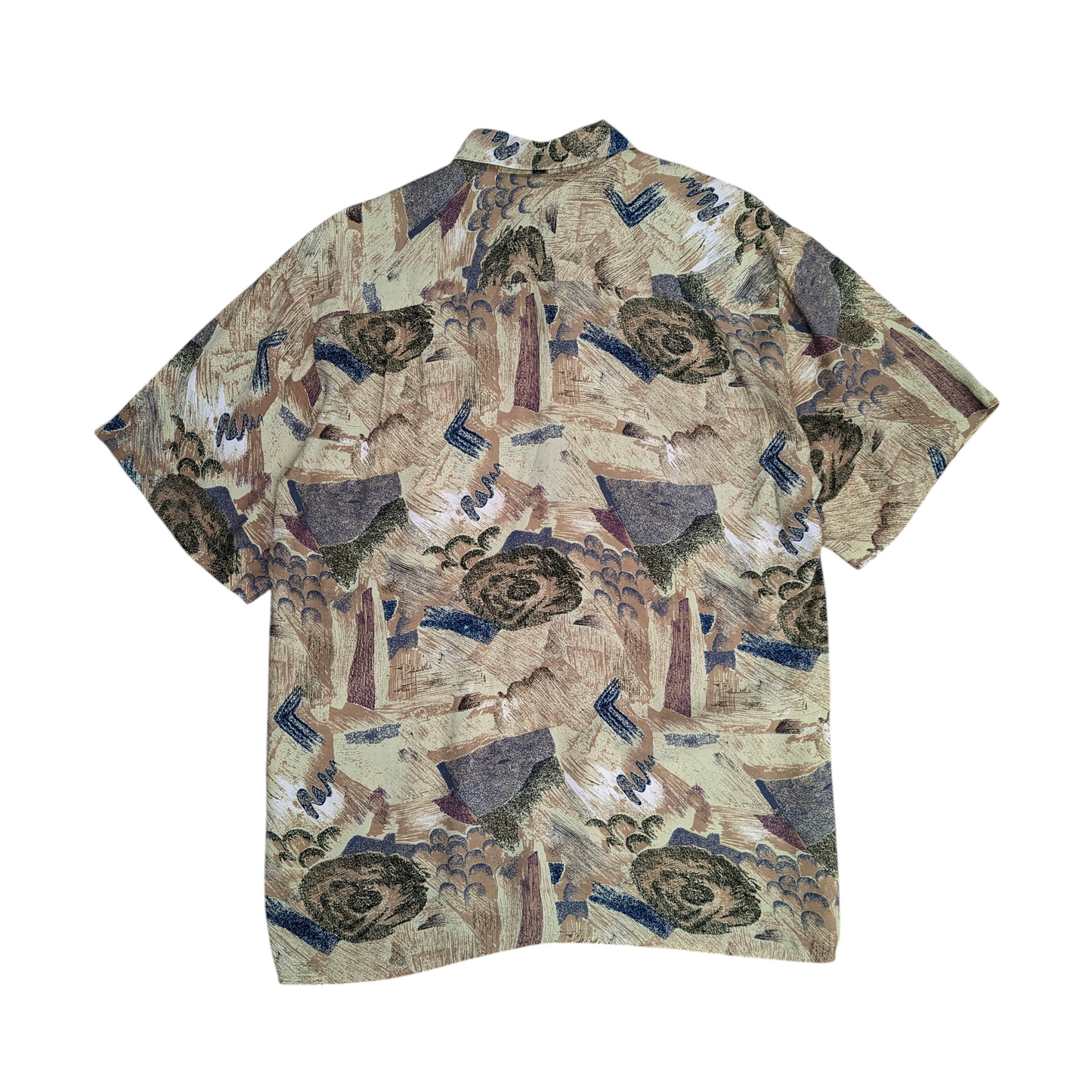 90s Patterned Shirt Size L